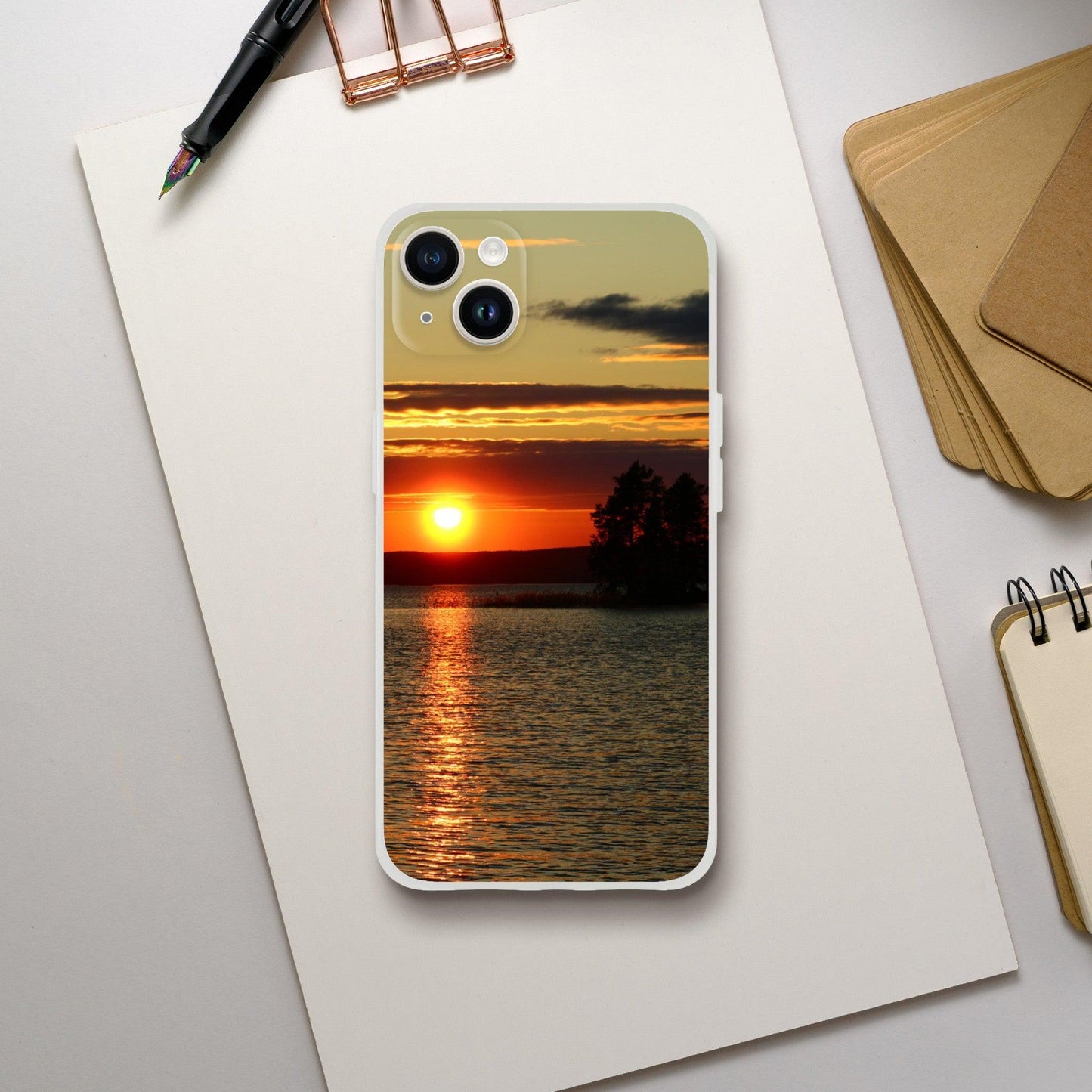 Radiant Sunset Waters - Flexi Phone Case - JDivine