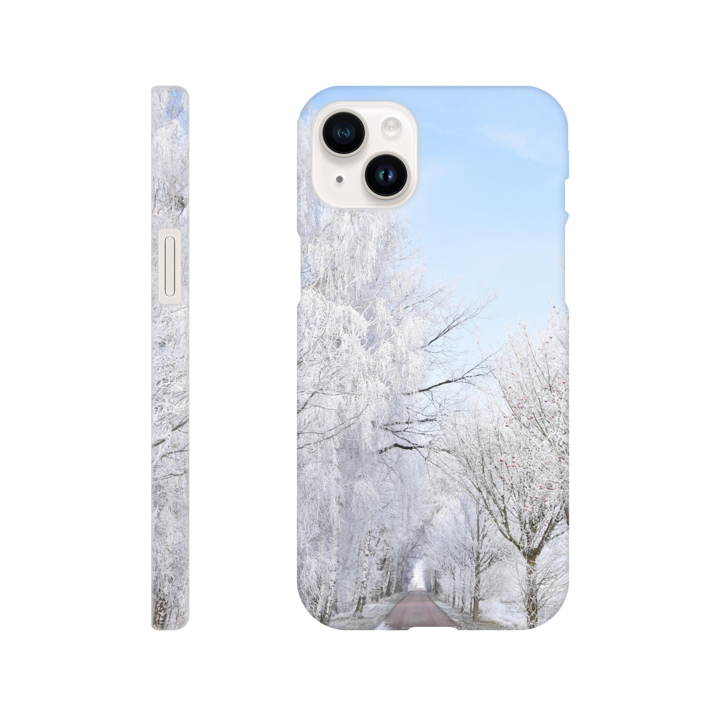 Winter’s Silent Path - Slim Phone Case - JDivine