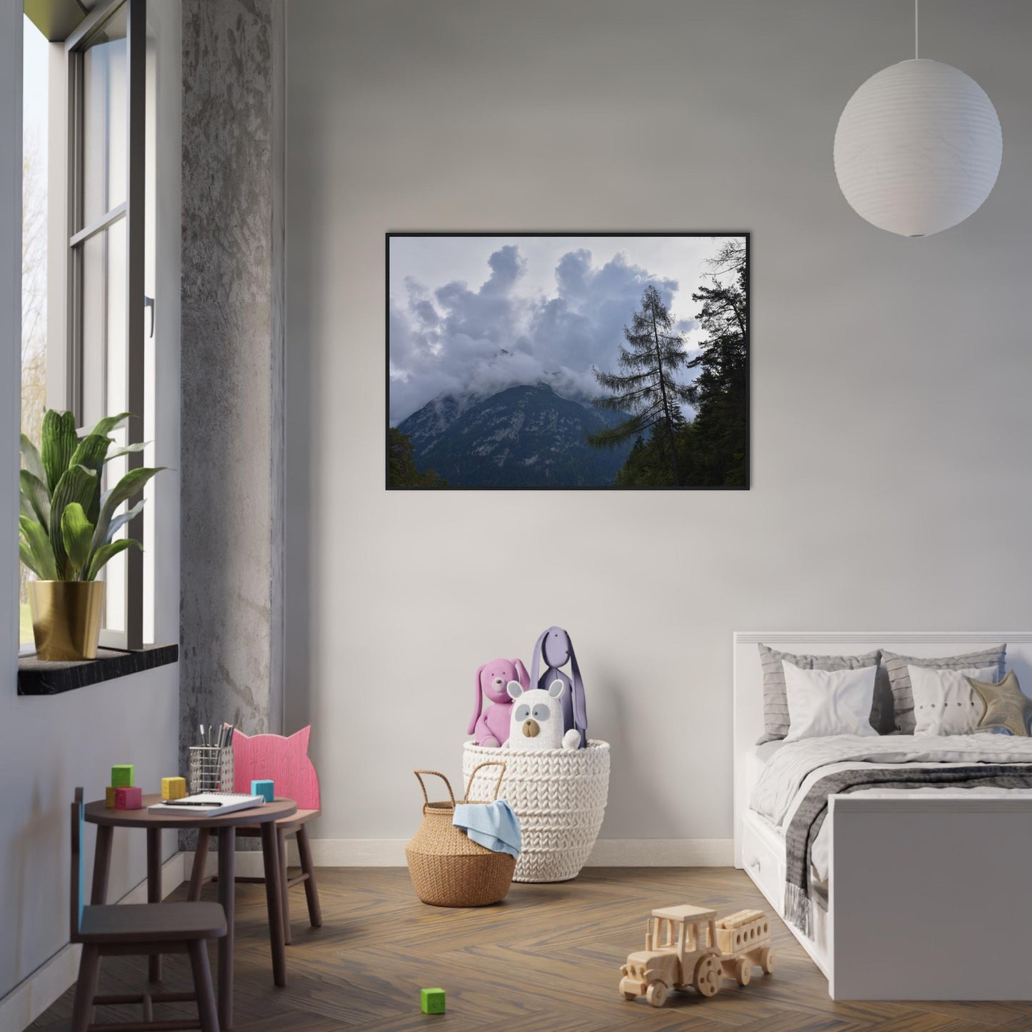 Crowned by Clouds - Framed Poster - JDivine