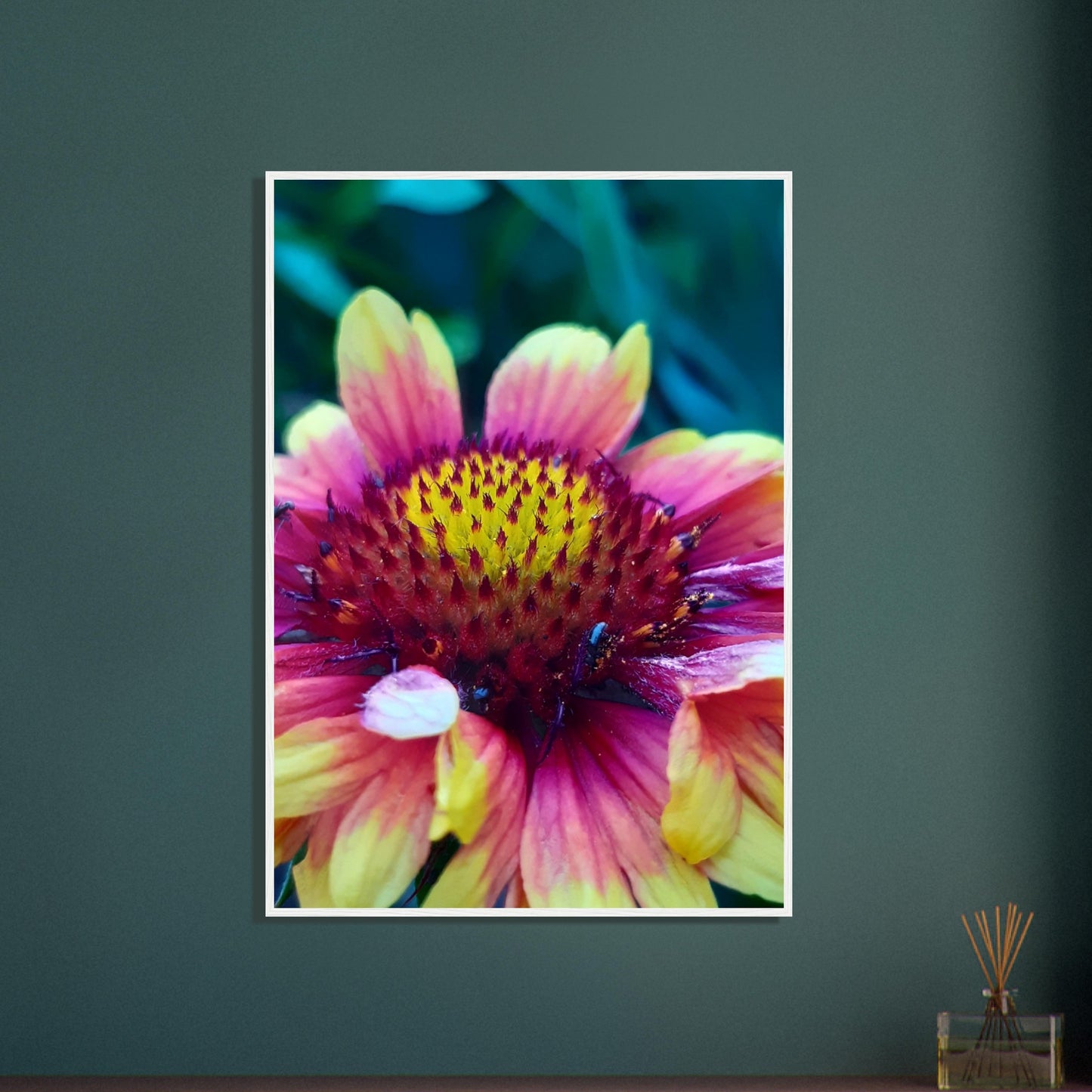 Vibrant Petal Symphony - Framed Poster - JDivine