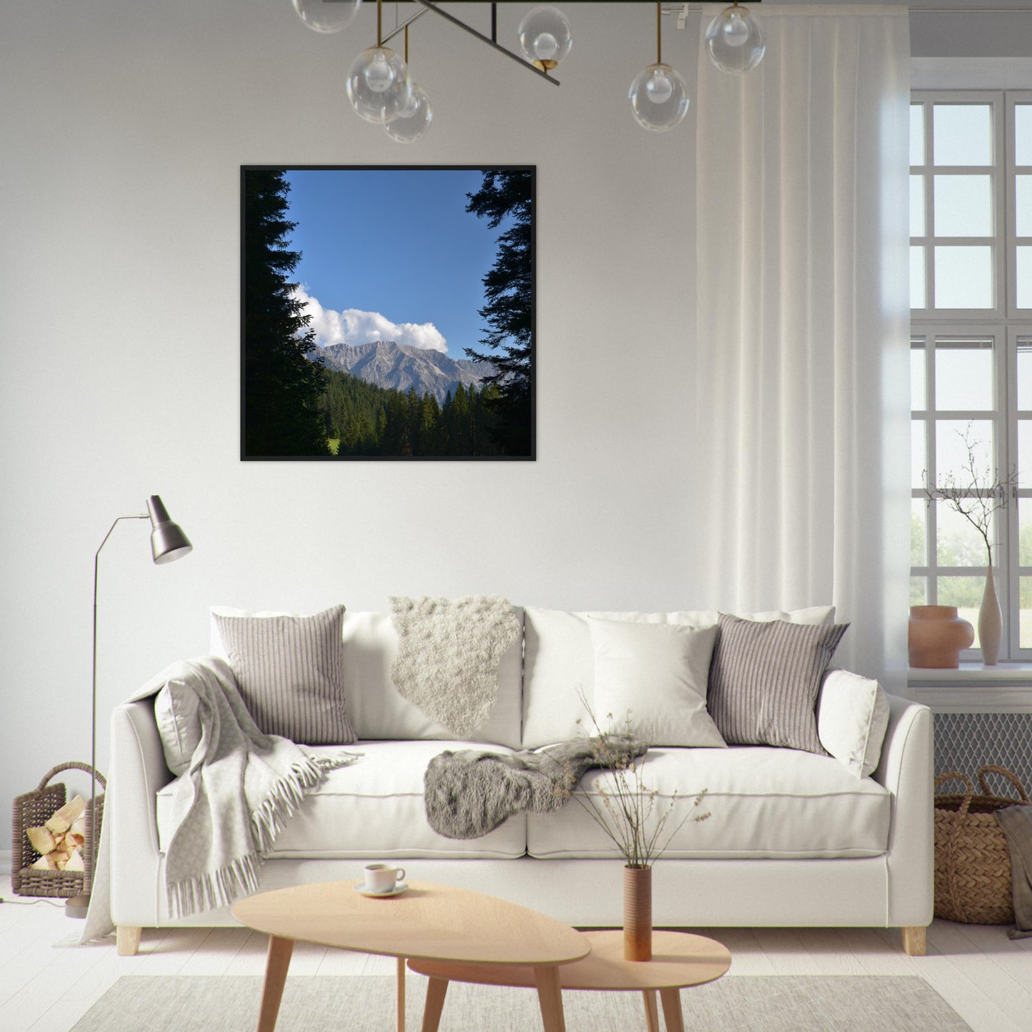 Framed Peaks - Framed Poster - JDivine
