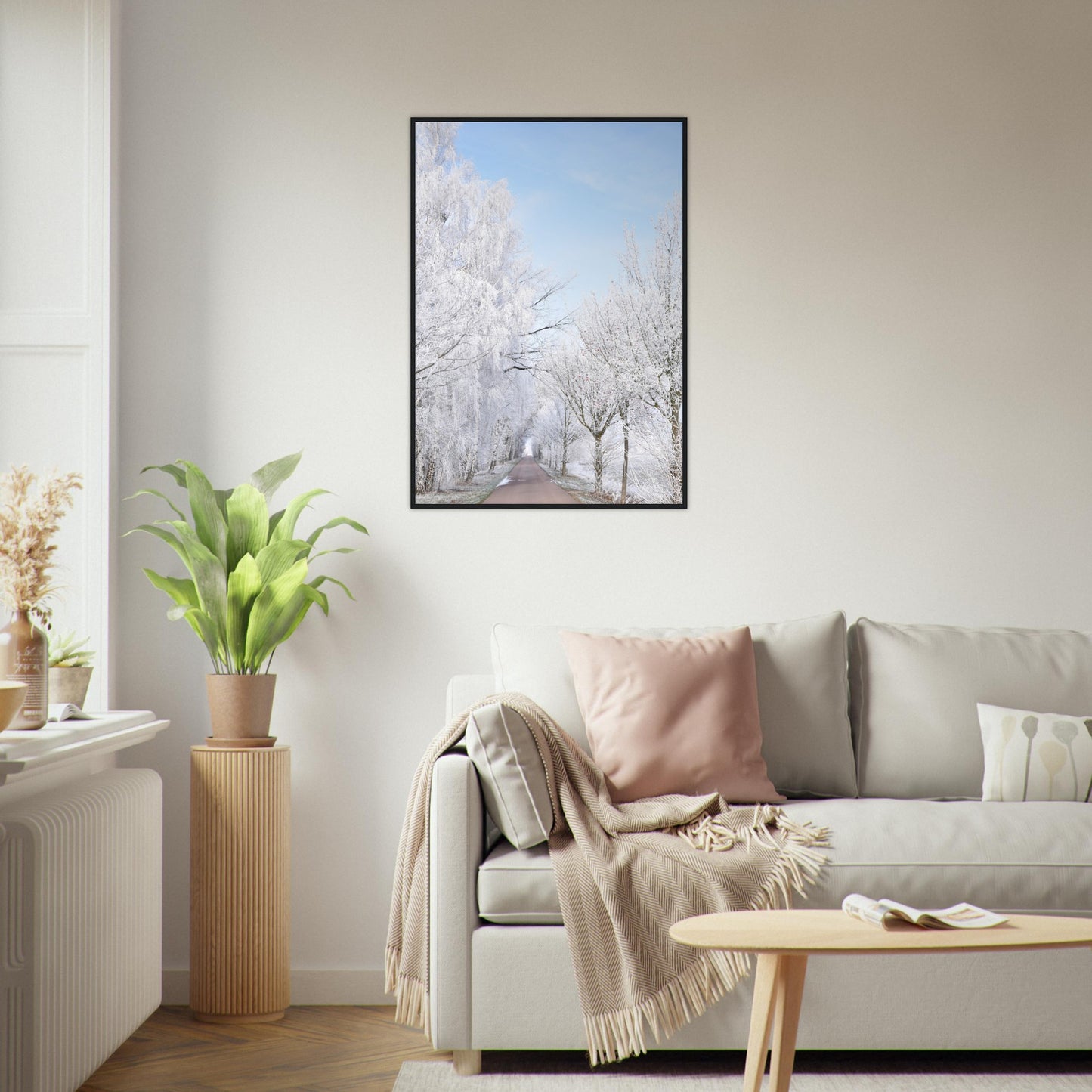 Winter's Silent Path - Framed Poster - JDivine