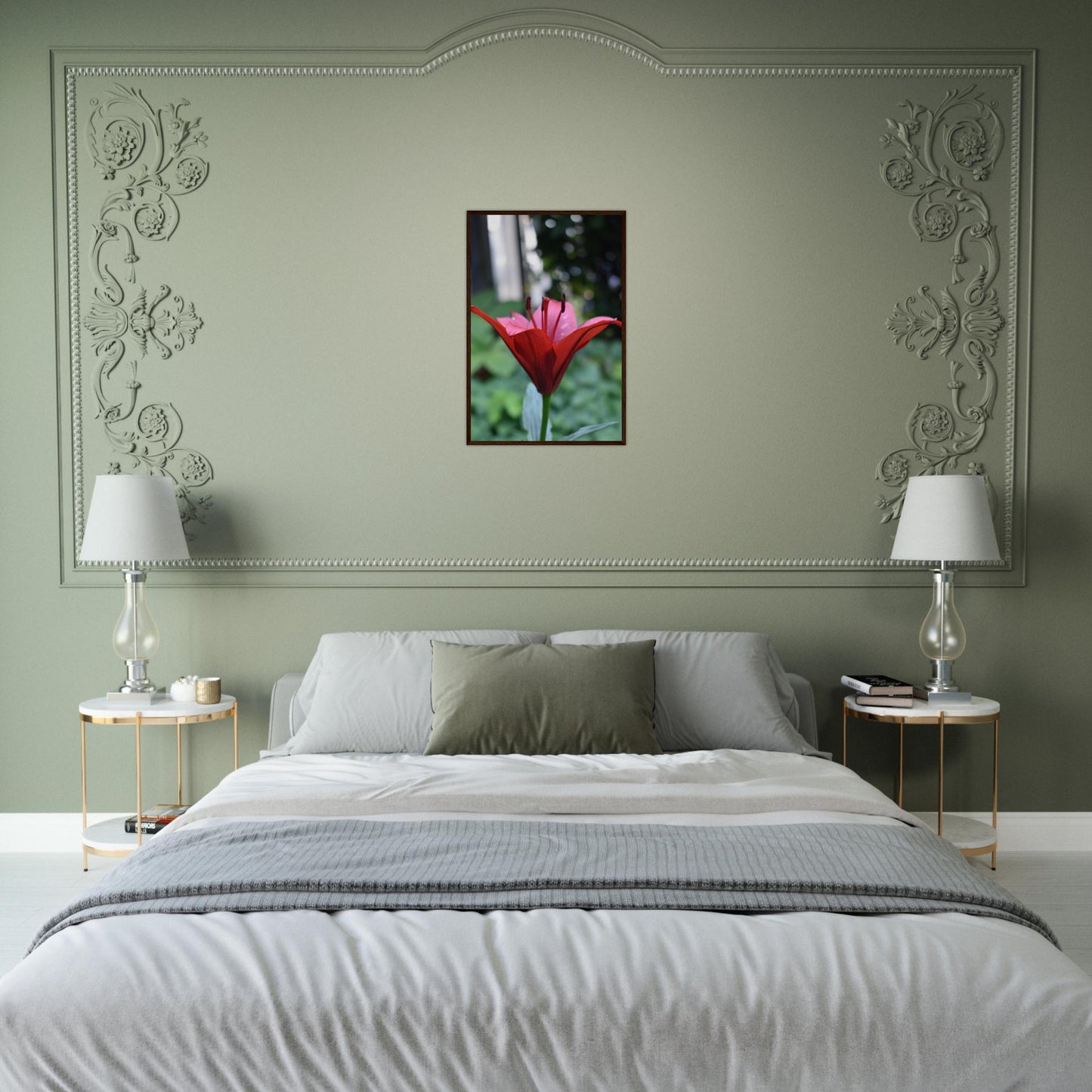Crimson Embrace - Framed Poster - JDivine