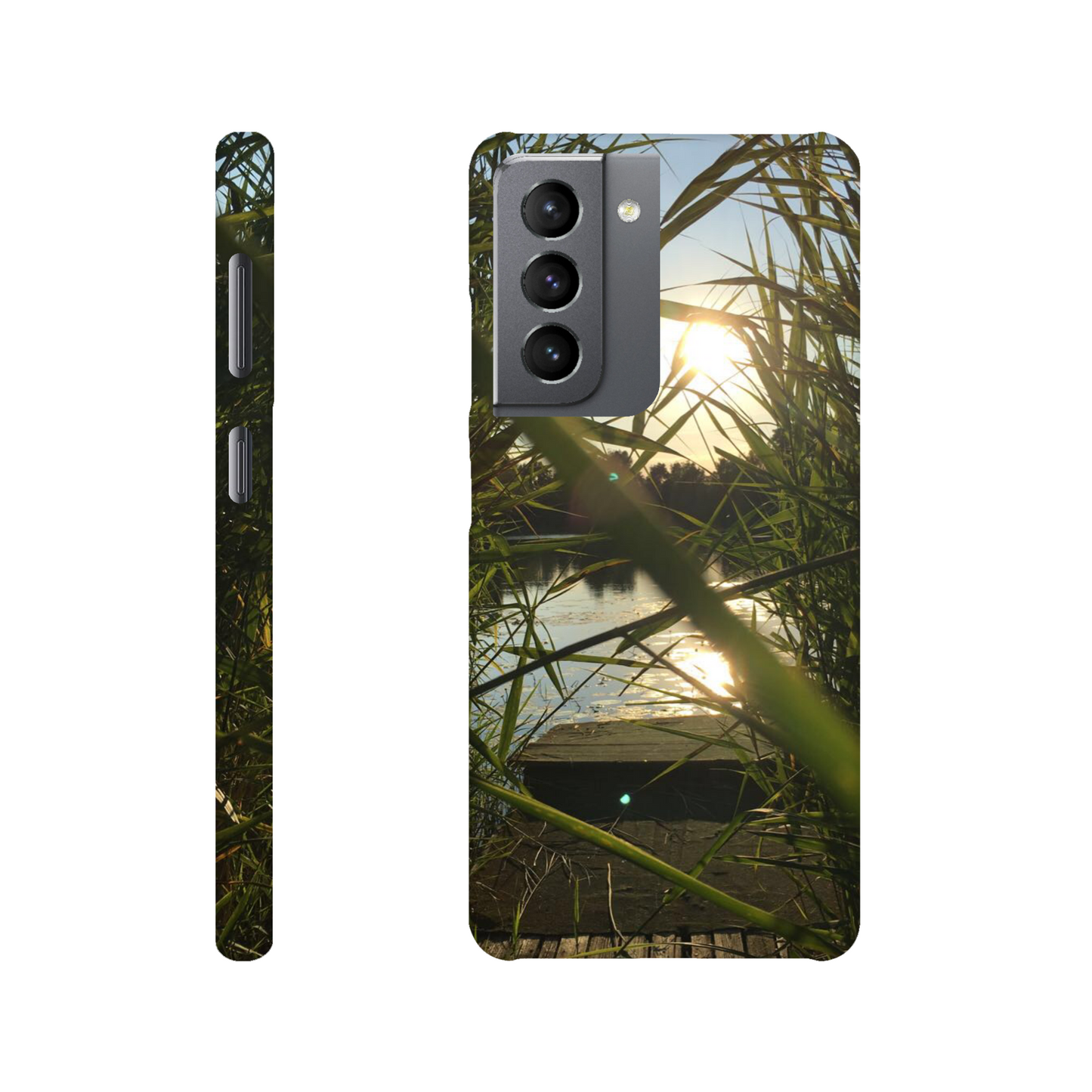 Golden Reed Passage - Slim Phone Case - JDivine