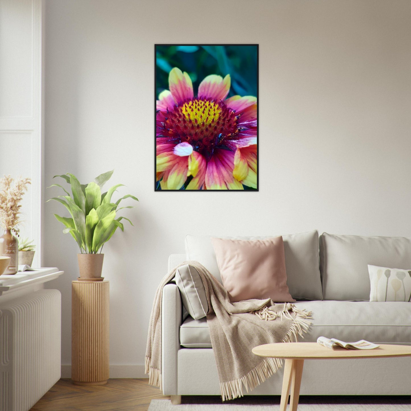 Vibrant Petal Symphony - Framed Poster - JDivine