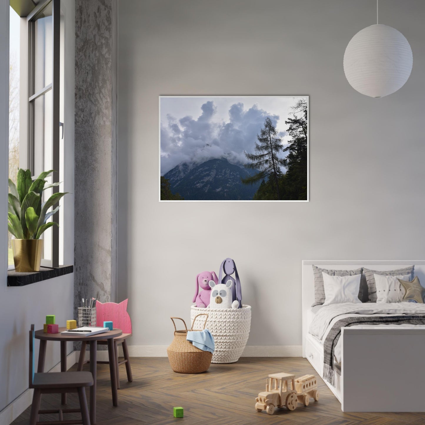 Crowned by Clouds - Framed Poster - JDivine