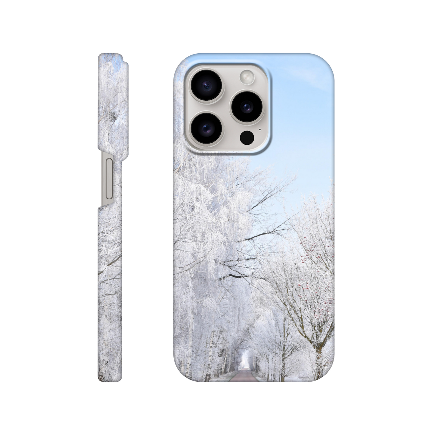Winter’s Silent Path - Slim Phone Case - JDivine