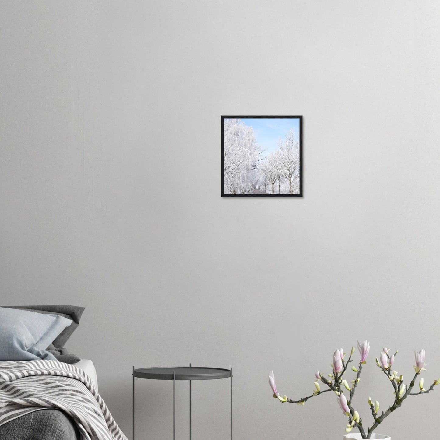 Winter's Silent Path - Framed Poster - JDivine