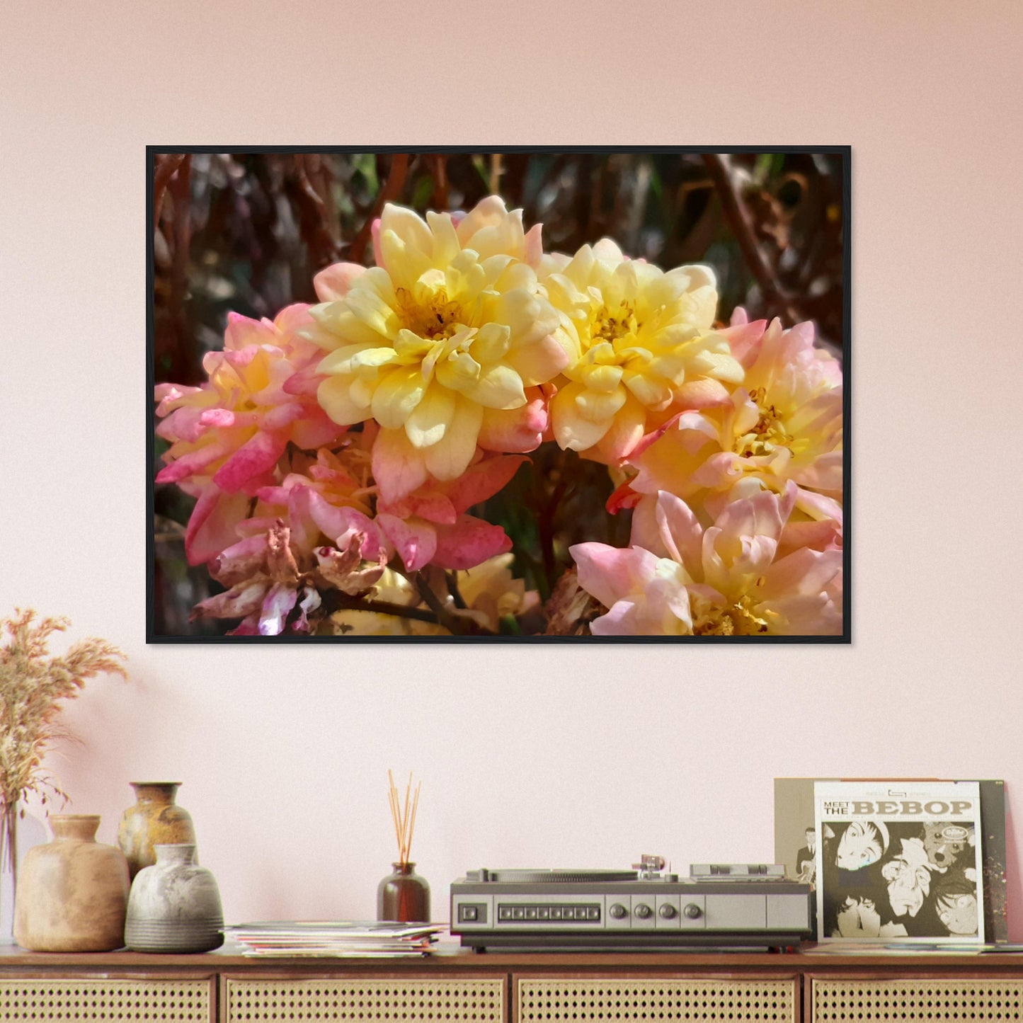 Soft Bloom Harmony - Framed Poster - JDivine