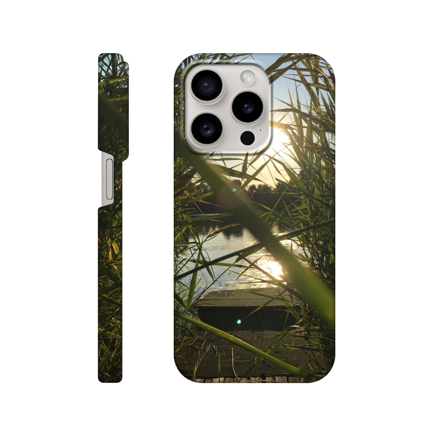 Golden Reed Passage - Slim Phone Case - JDivine