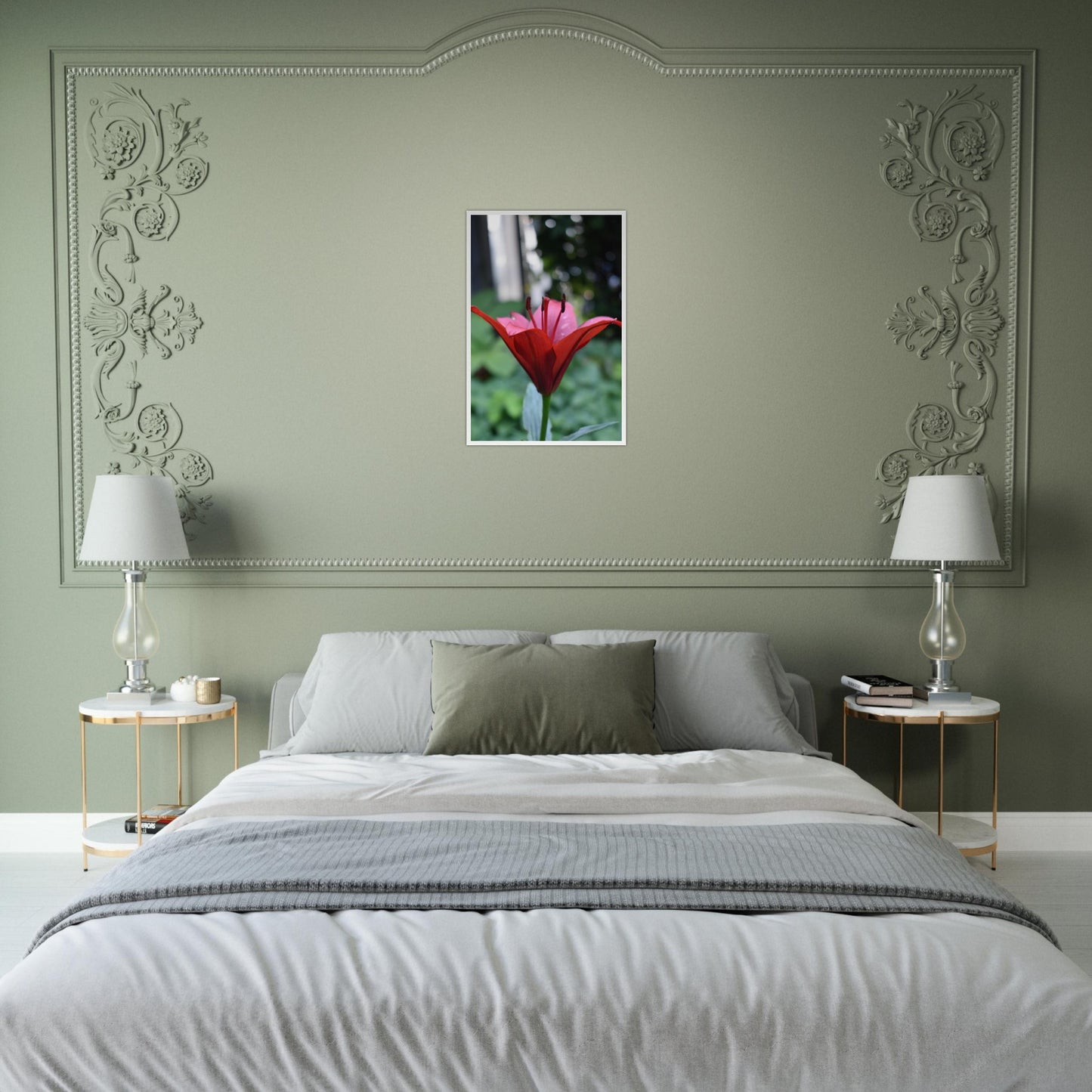 Crimson Embrace - Framed Poster - JDivine