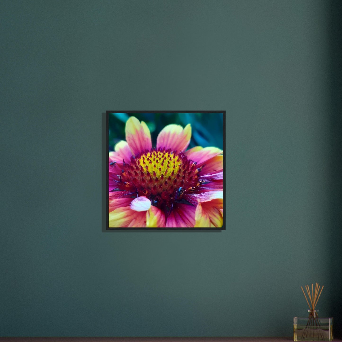 Vibrant Petal Symphony - Framed Poster - JDivine