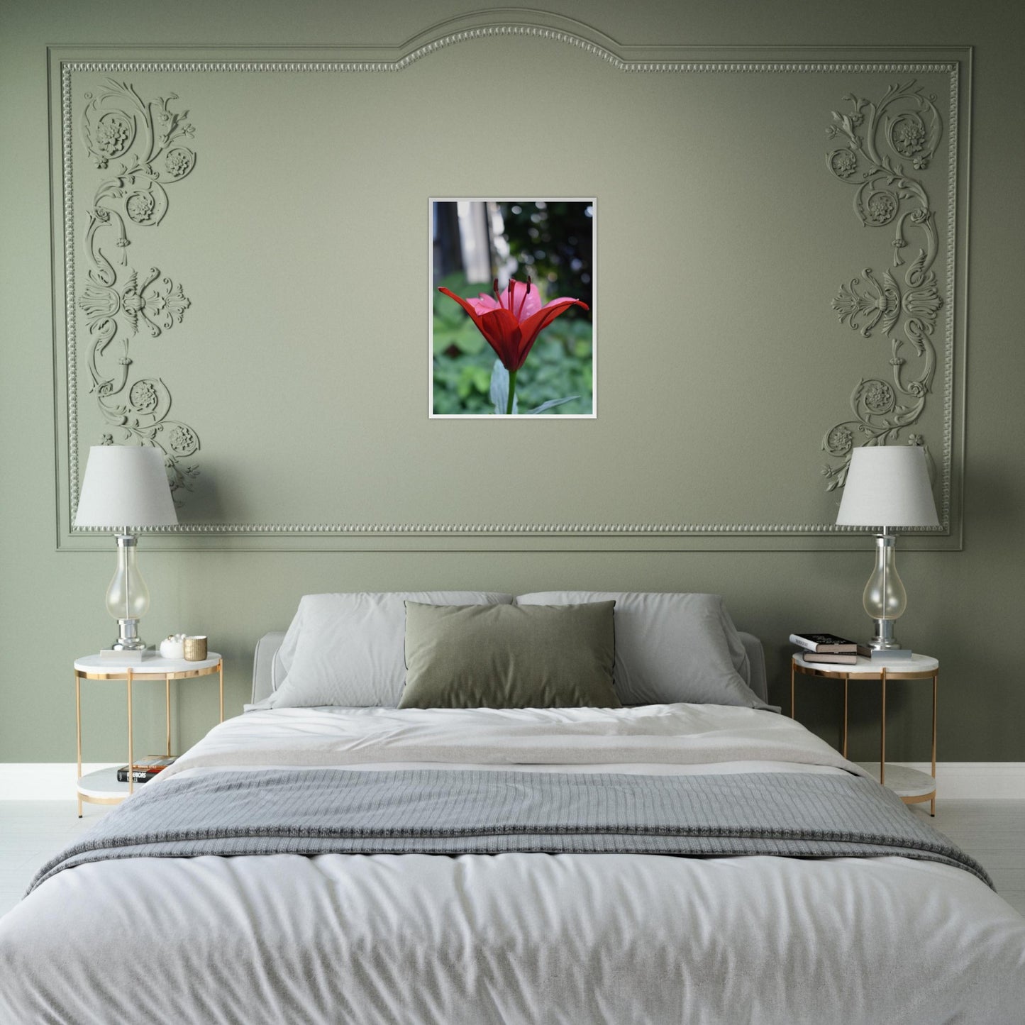 Crimson Embrace - Framed Poster - JDivine