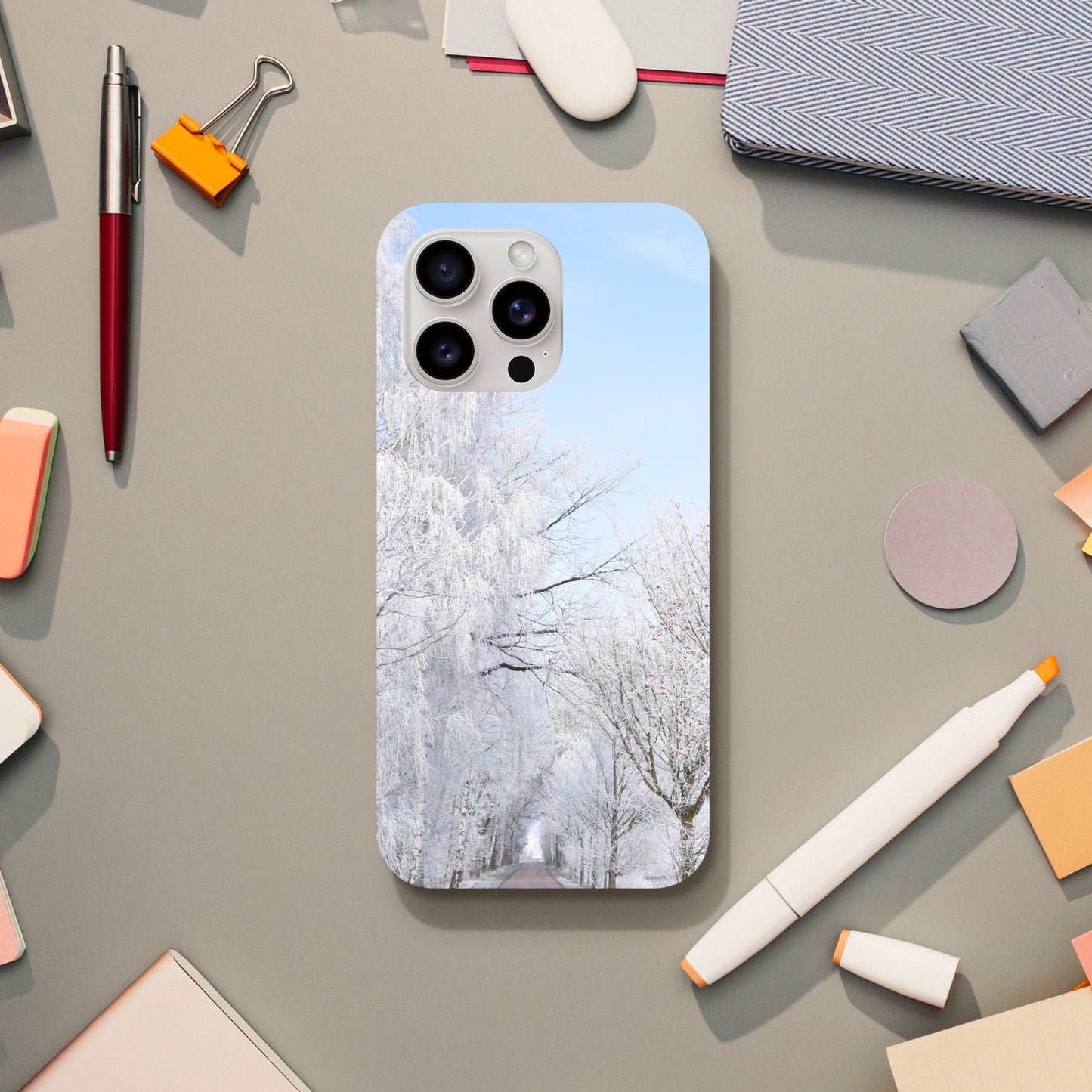 Winter’s Silent Path - Tough Phone Case - JDivine