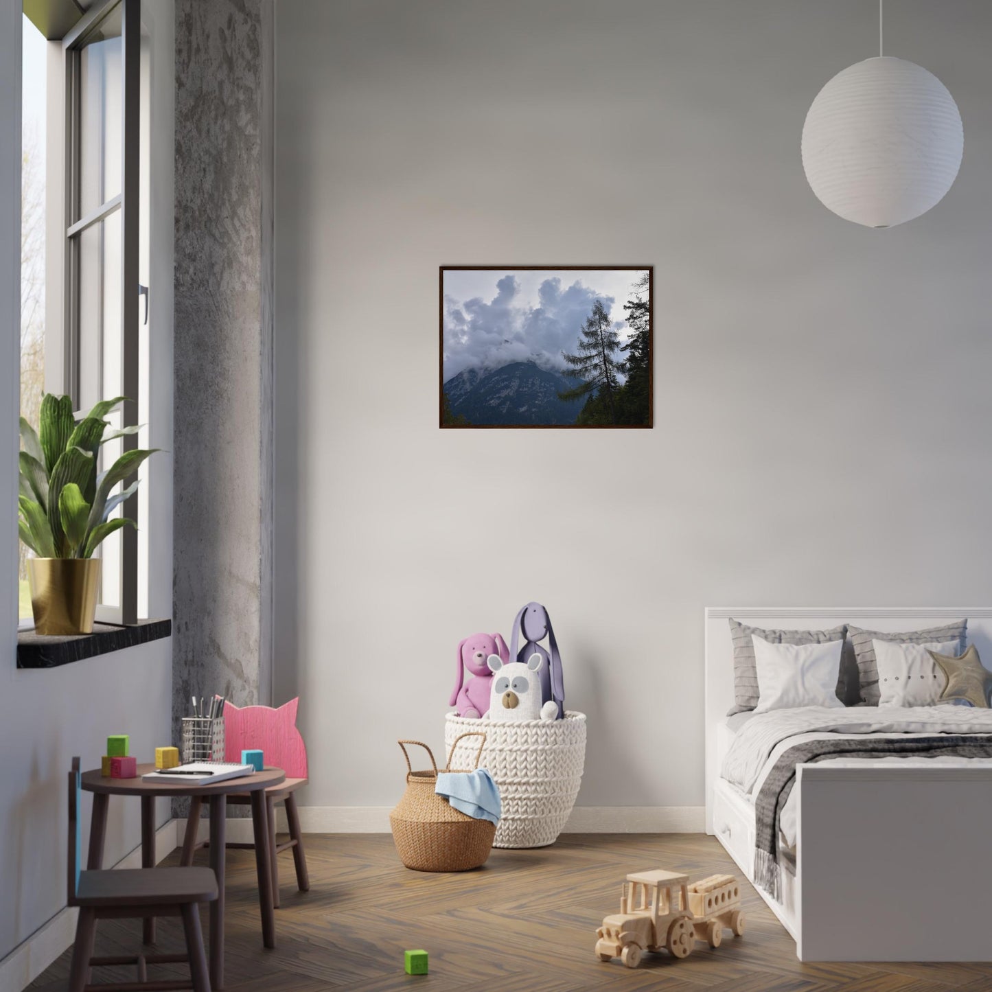 Crowned by Clouds - Framed Poster - JDivine