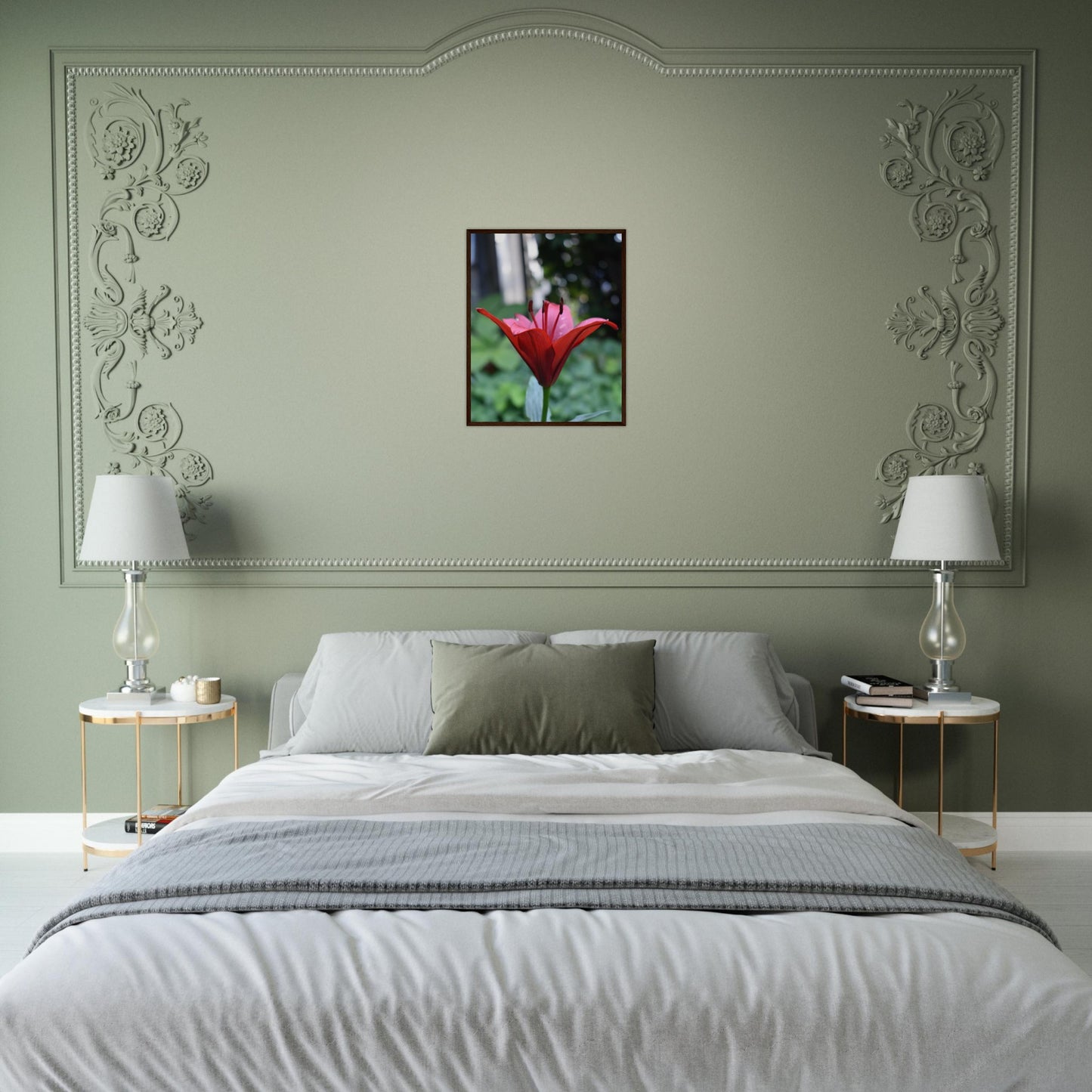 Crimson Embrace - Framed Poster - JDivine