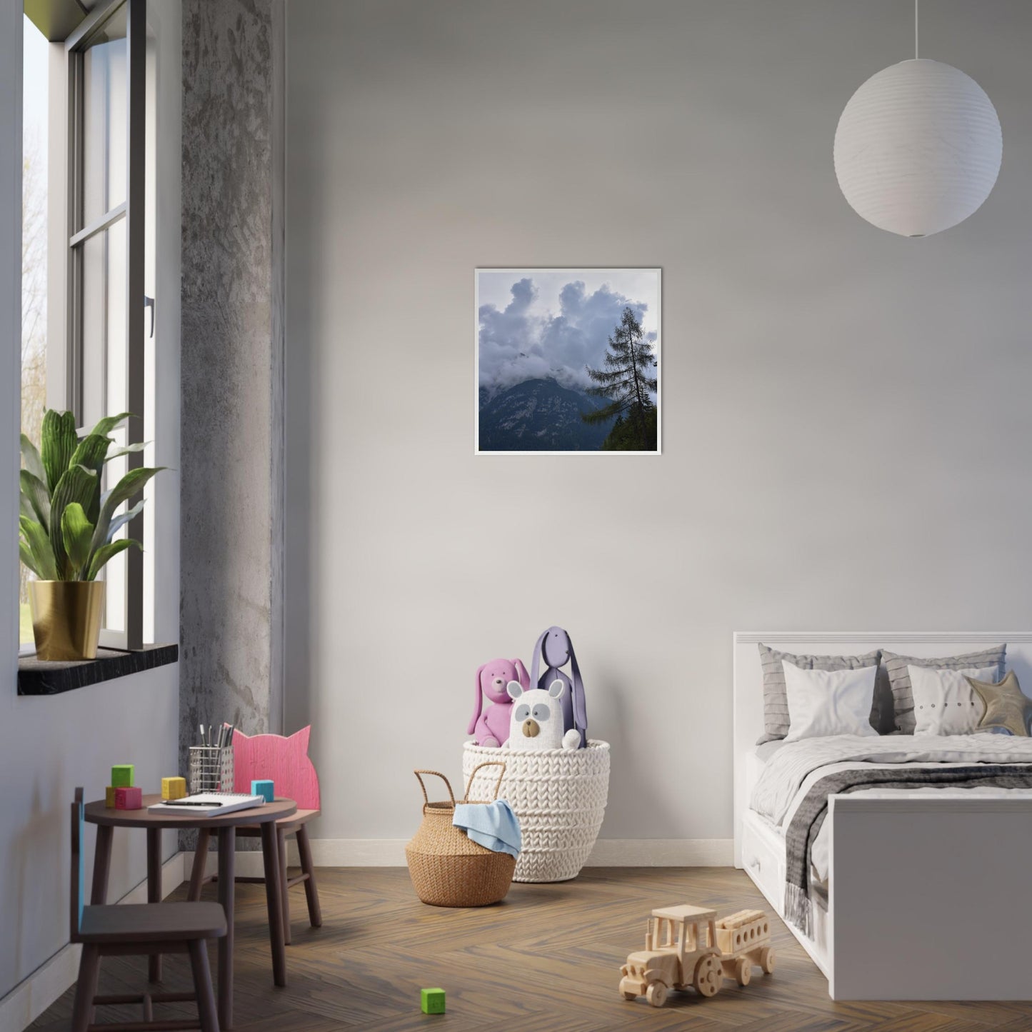 Crowned by Clouds - Framed Poster - JDivine
