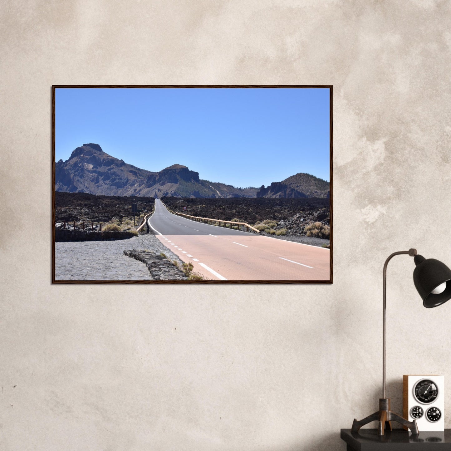Volcanic Road to the Unknown - Framed Poster - JDivine
