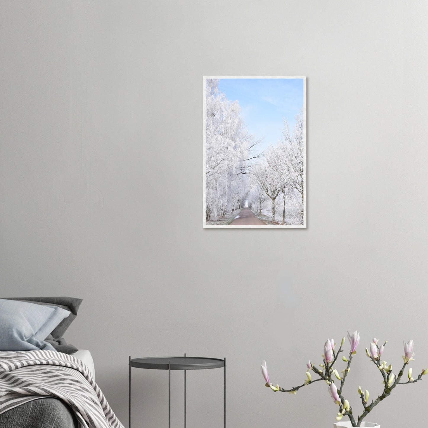 Winter's Silent Path - Framed Poster - JDivine