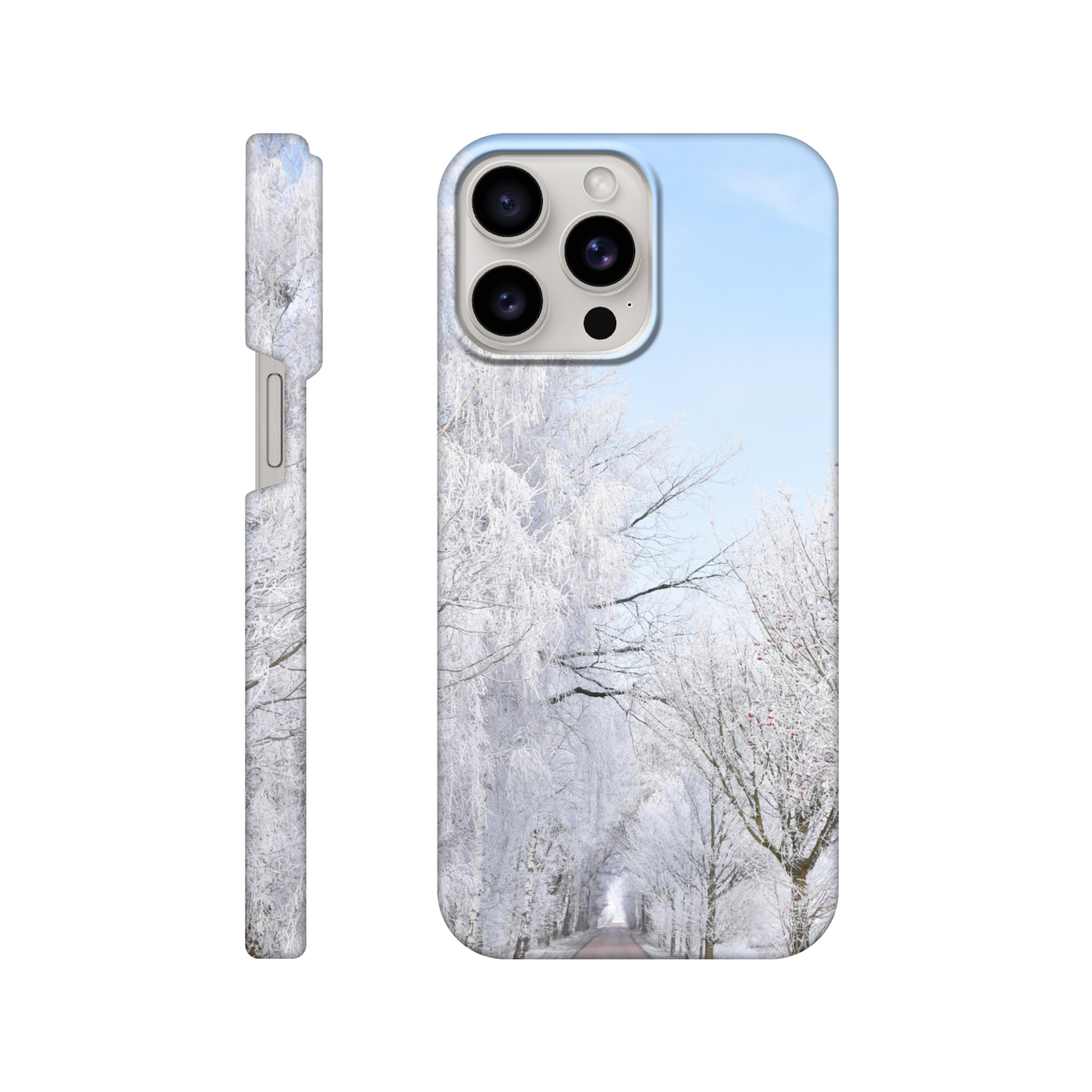 Winter’s Silent Path - Slim Phone Case - JDivine