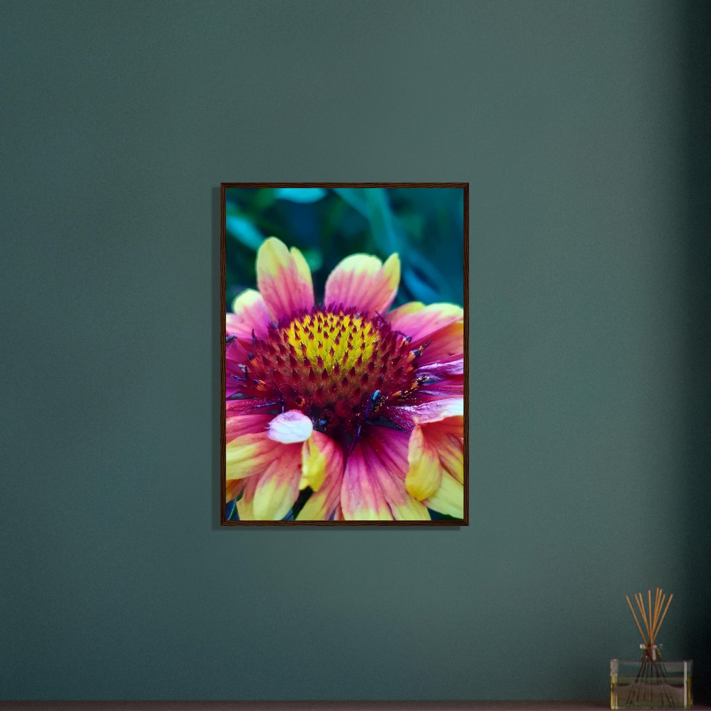 Vibrant Petal Symphony - Framed Poster - JDivine