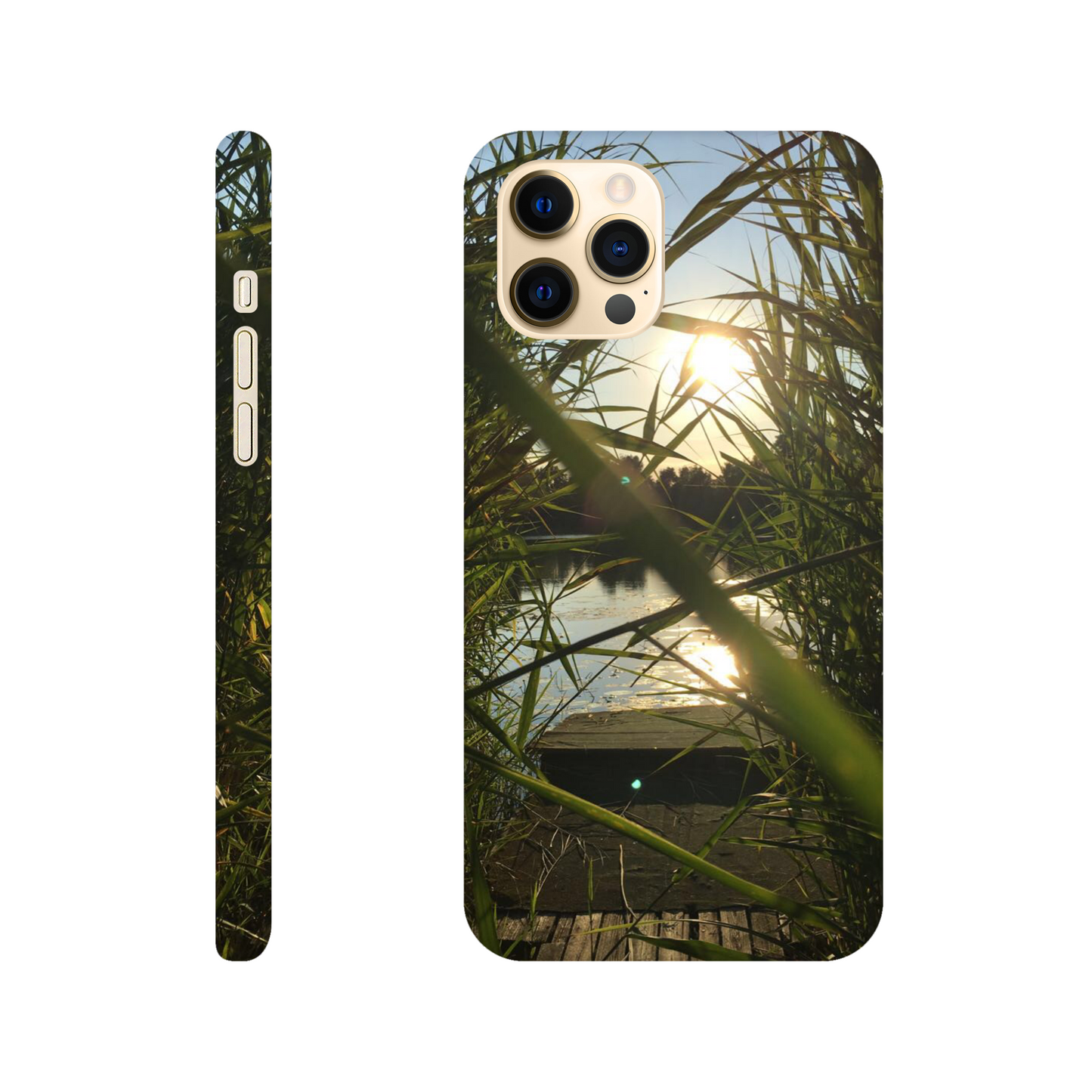 Golden Reed Passage - Slim Phone Case - JDivine