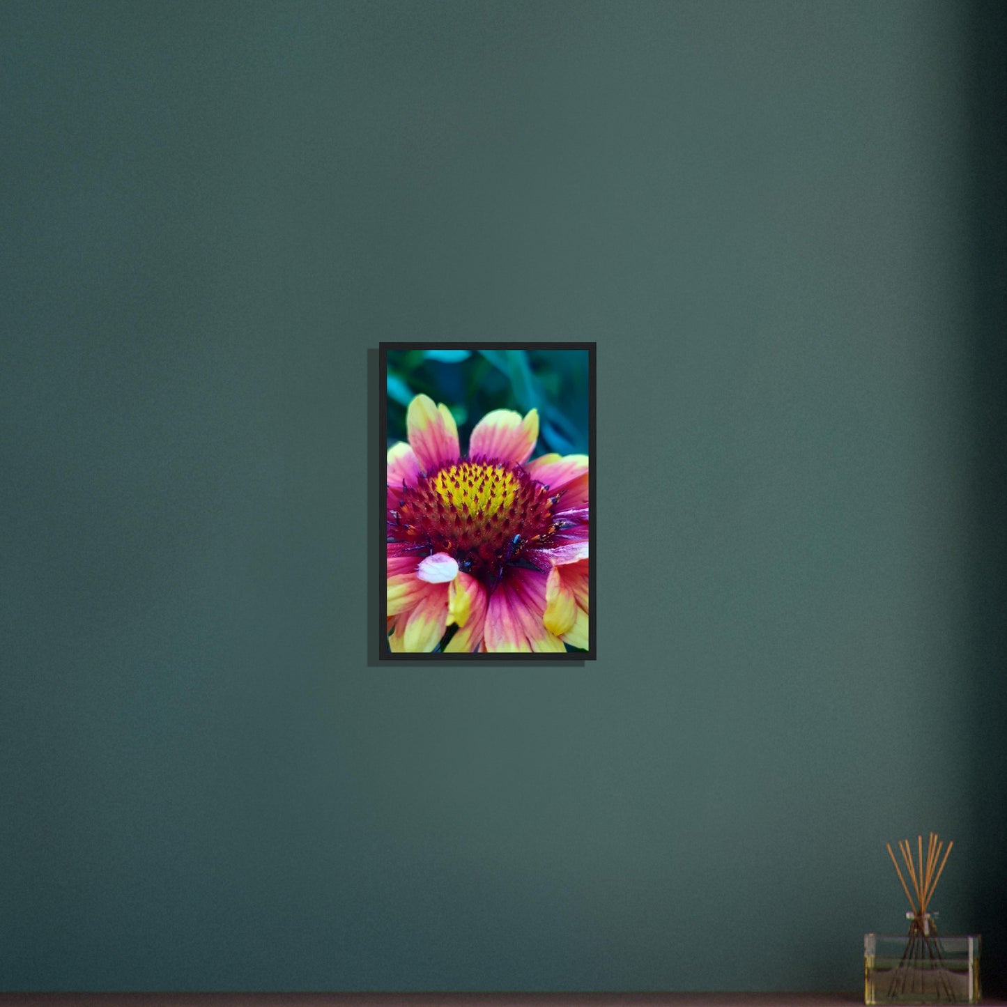 Vibrant Petal Symphony - Framed Poster - JDivine