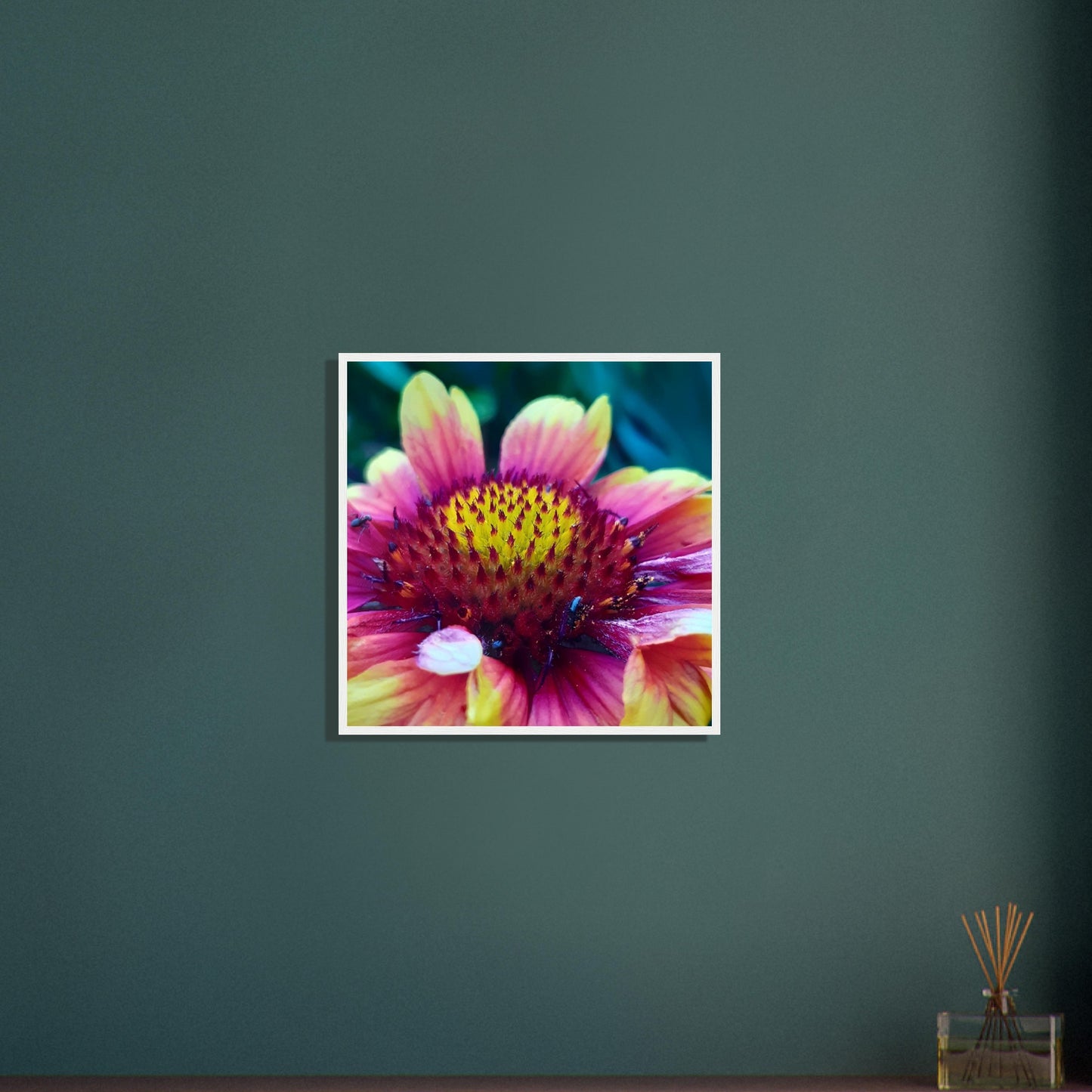 Vibrant Petal Symphony - Framed Poster - JDivine