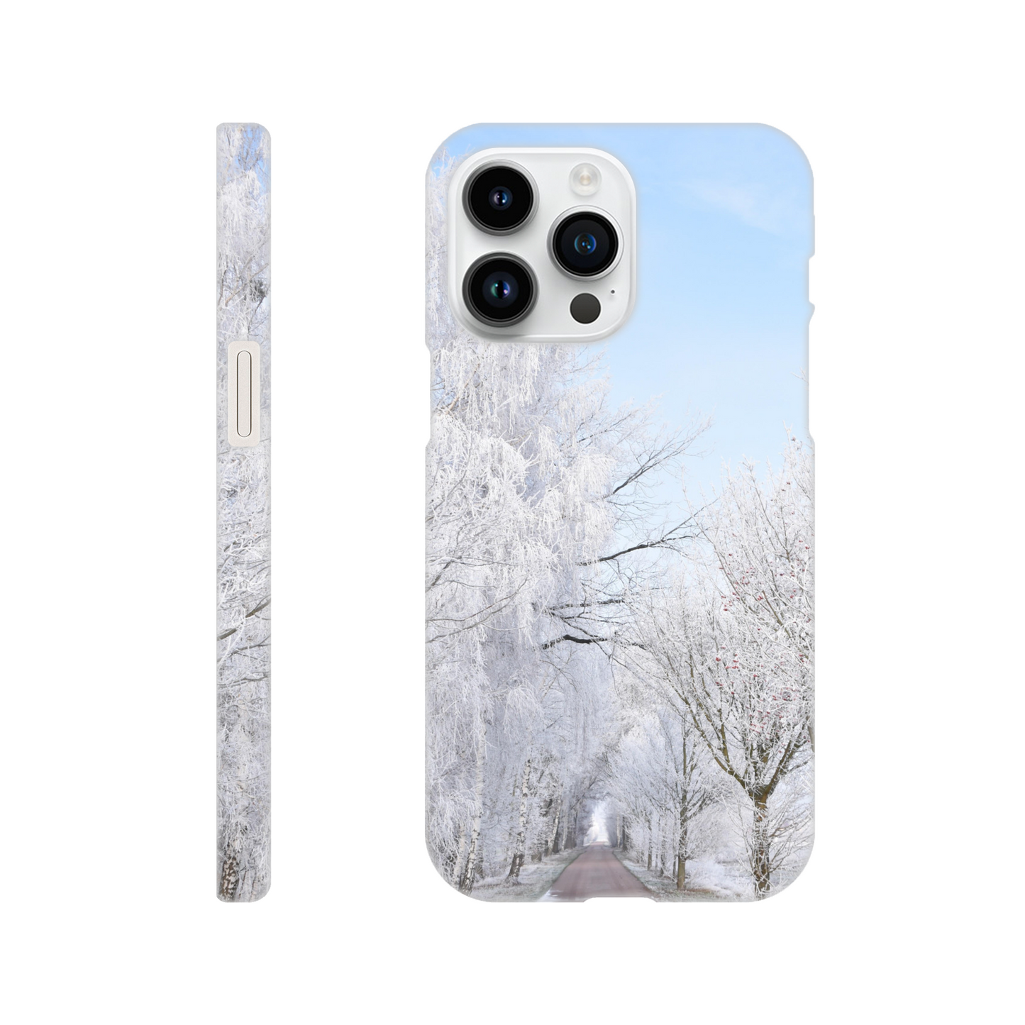 Winter’s Silent Path - Slim Phone Case - JDivine