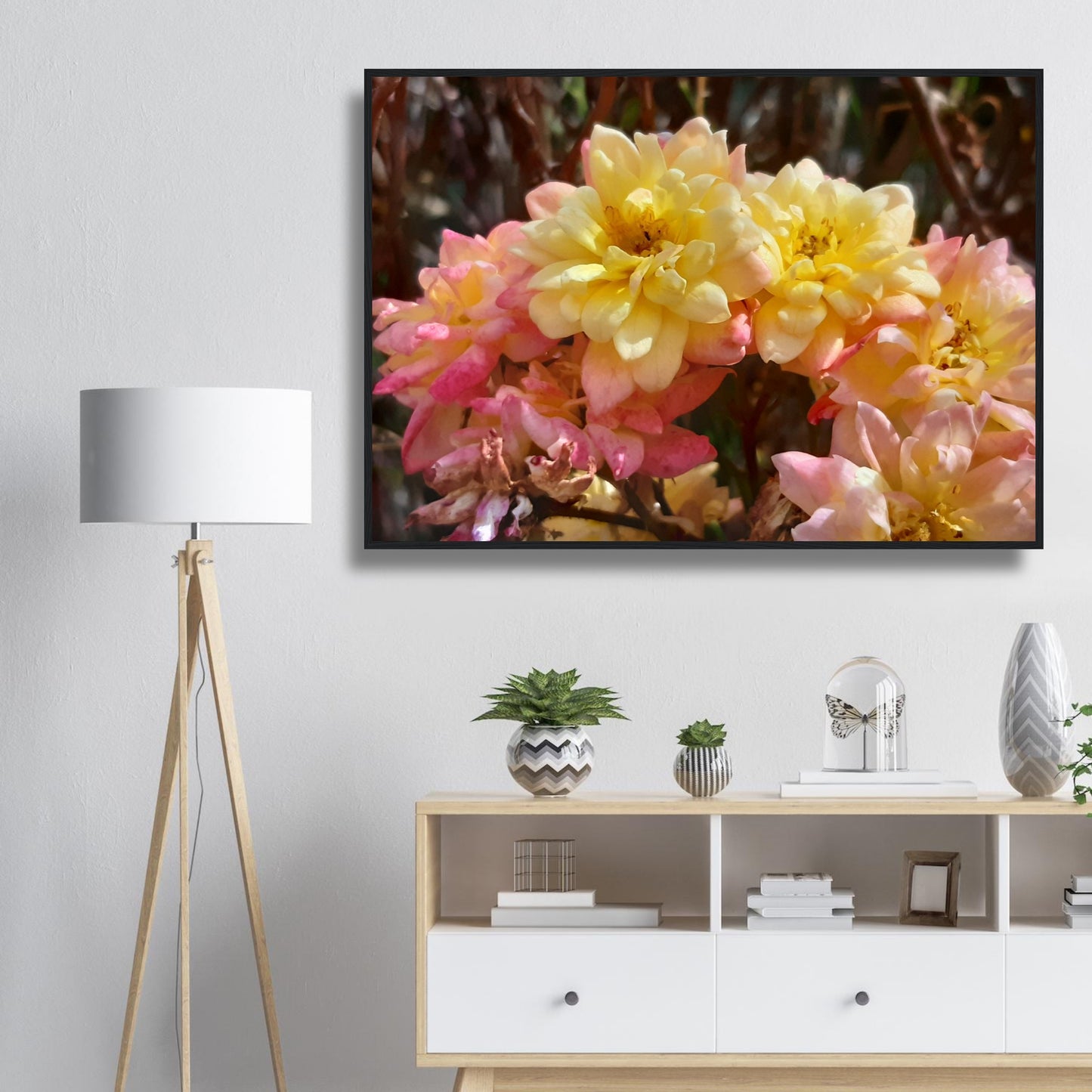 Soft Bloom Harmony - Framed Poster - JDivine