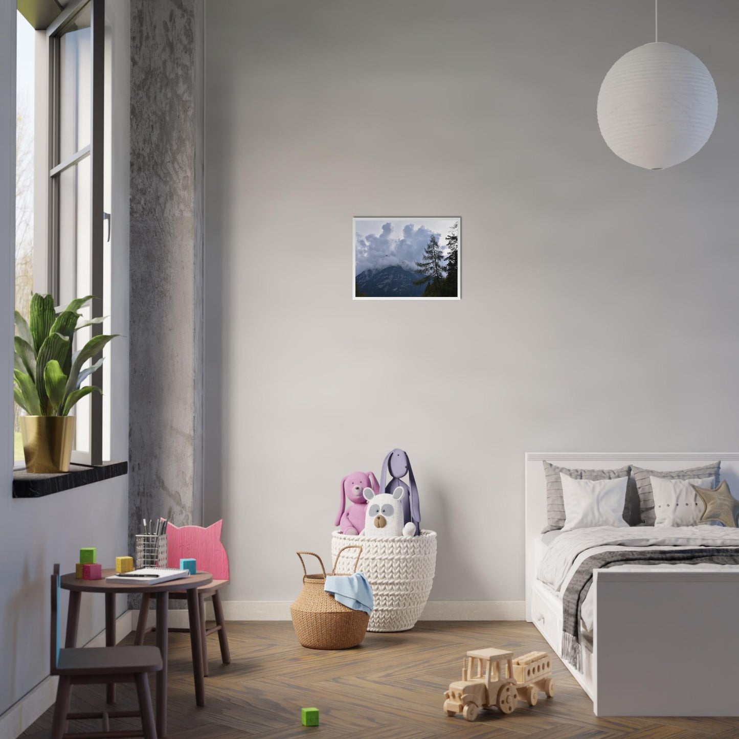 Crowned by Clouds - Framed Poster - JDivine
