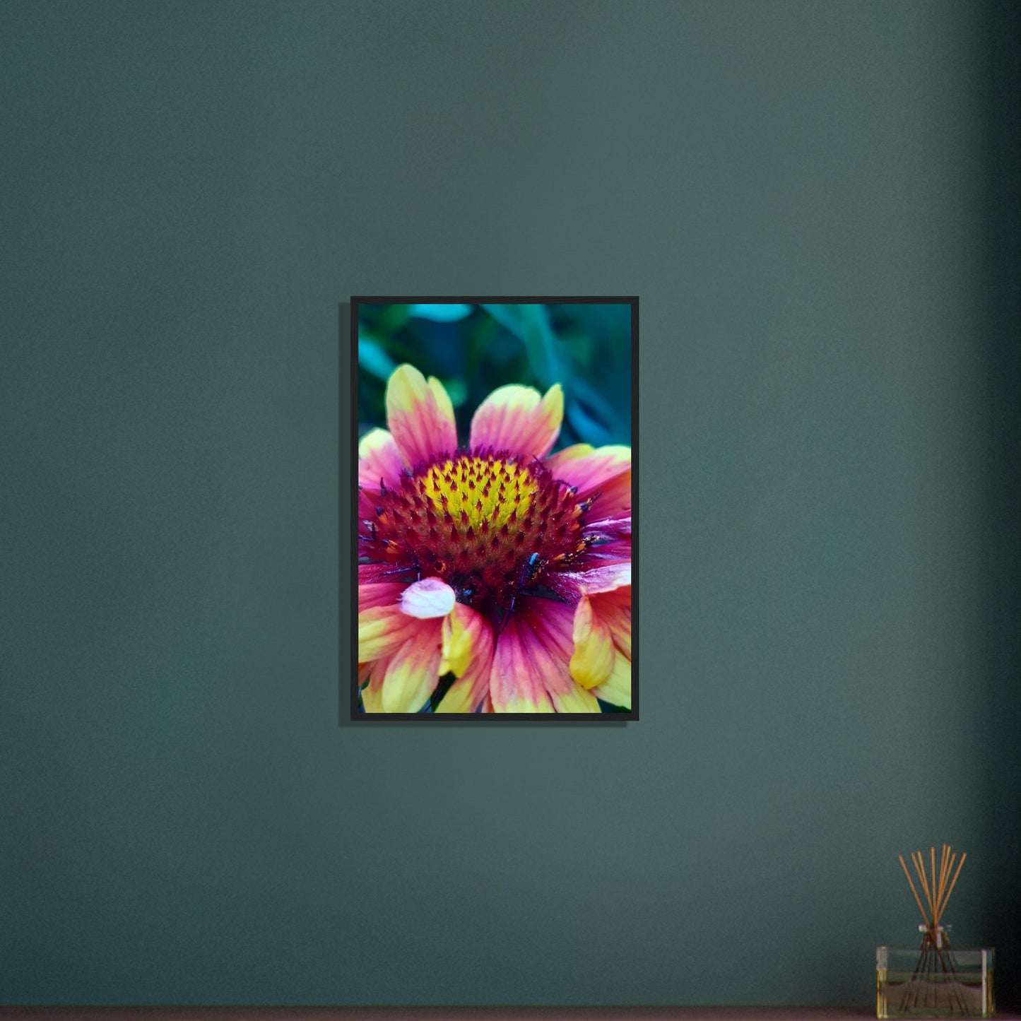 Vibrant Petal Symphony - Framed Poster - JDivine