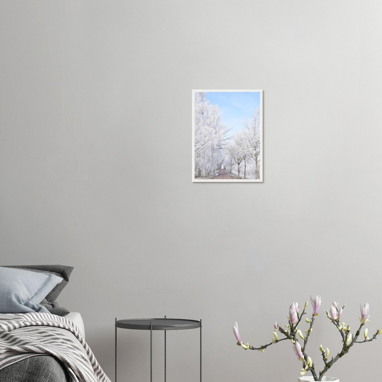 Winter's Silent Path - Framed Poster - JDivine