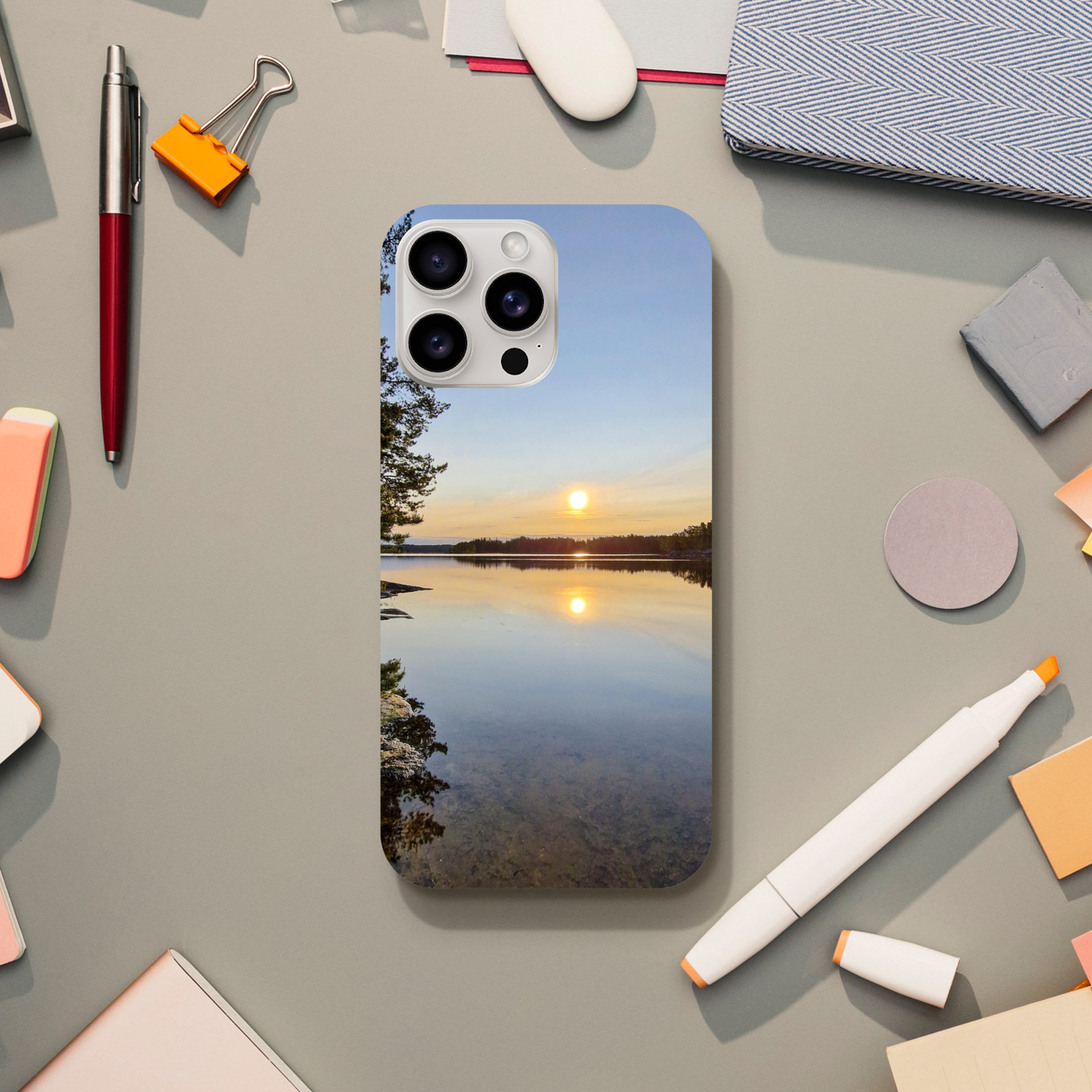 Calm Lake Serenity - Slim Phone Case - JDivine
