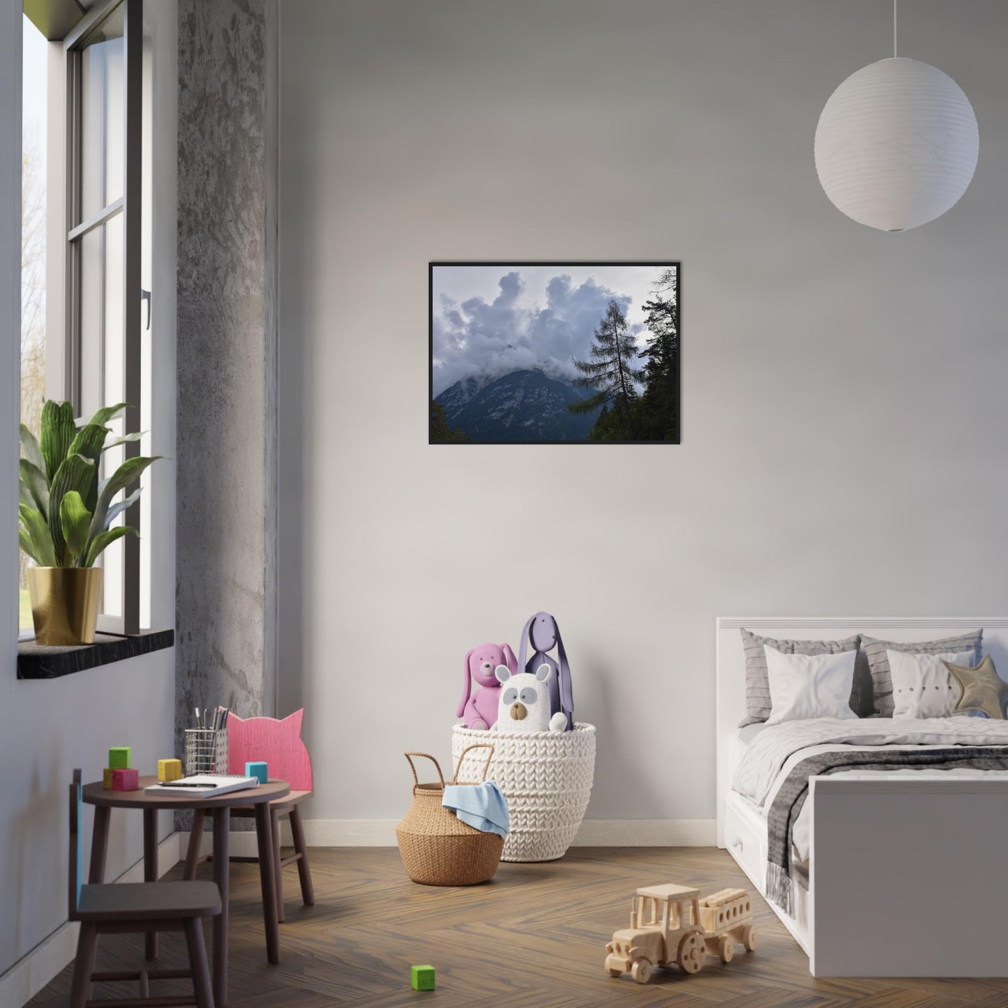 Crowned by Clouds - Framed Poster - JDivine