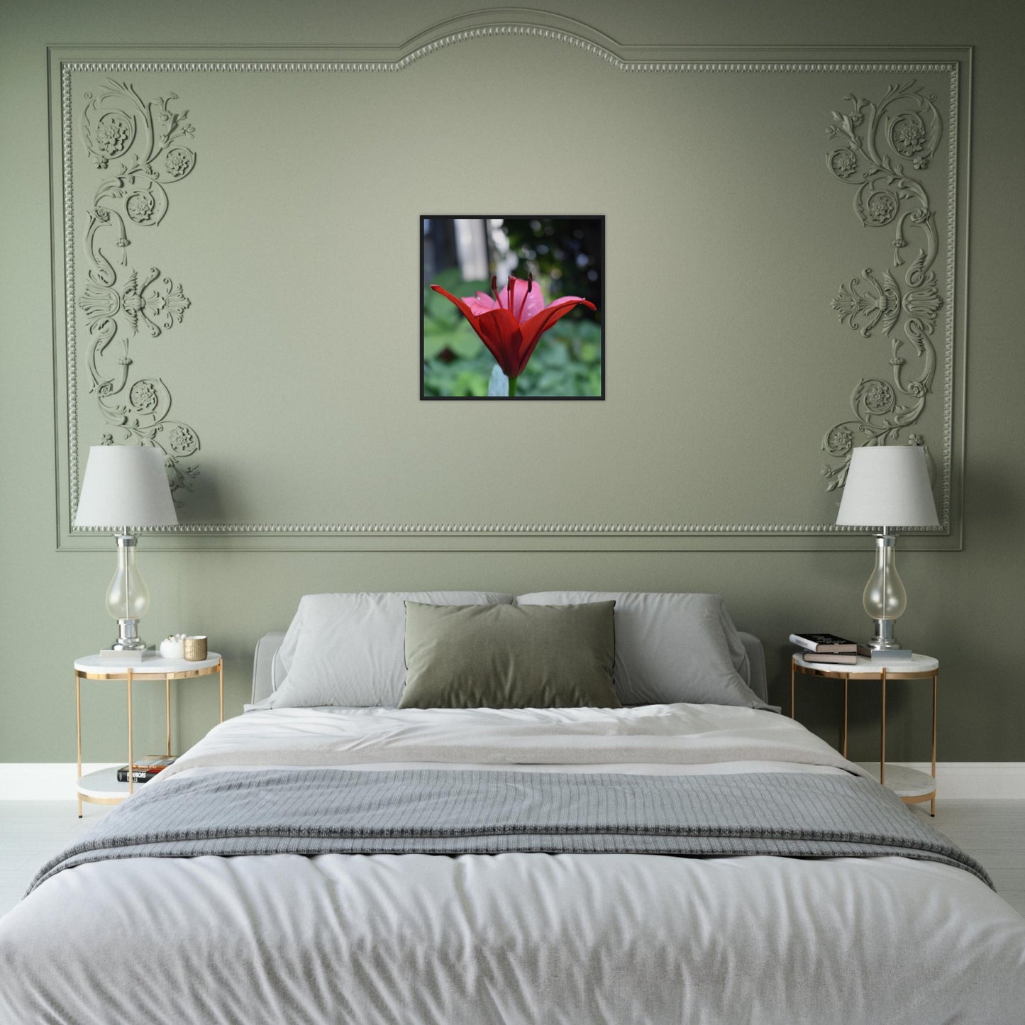 Crimson Embrace - Framed Poster - JDivine