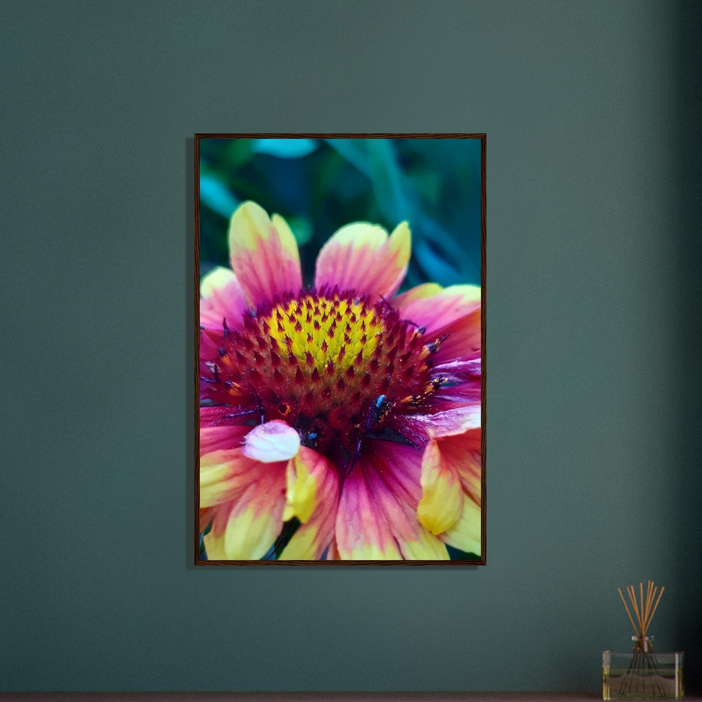 Vibrant Petal Symphony - Framed Poster - JDivine