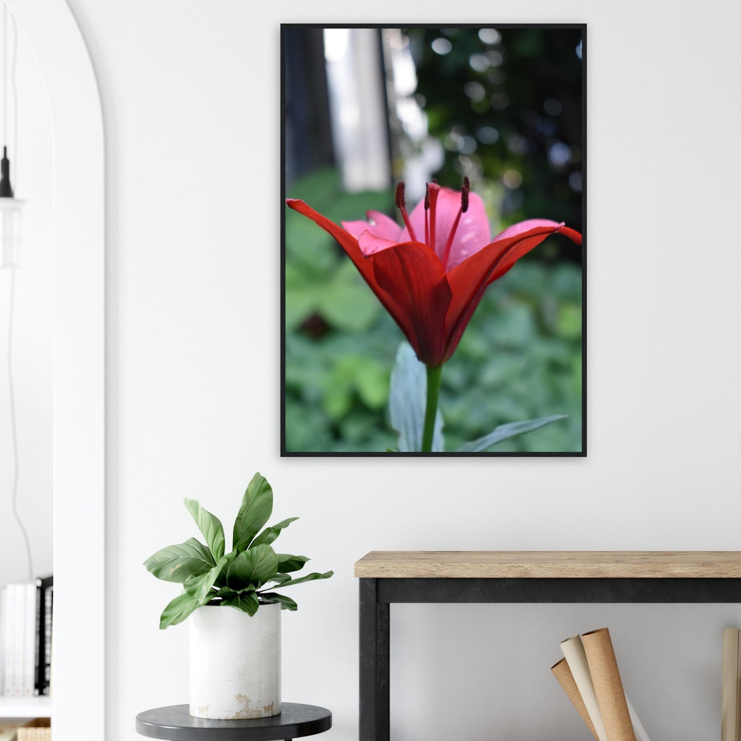 Crimson Embrace - Framed Poster - JDivine