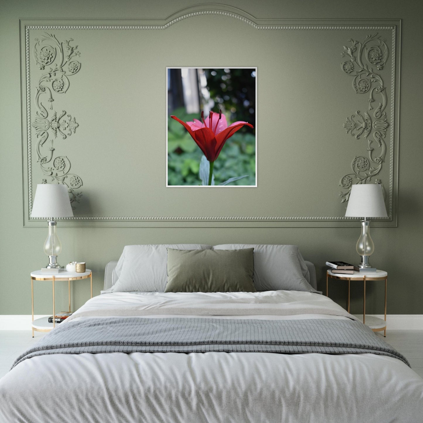 Crimson Embrace - Framed Poster - JDivine