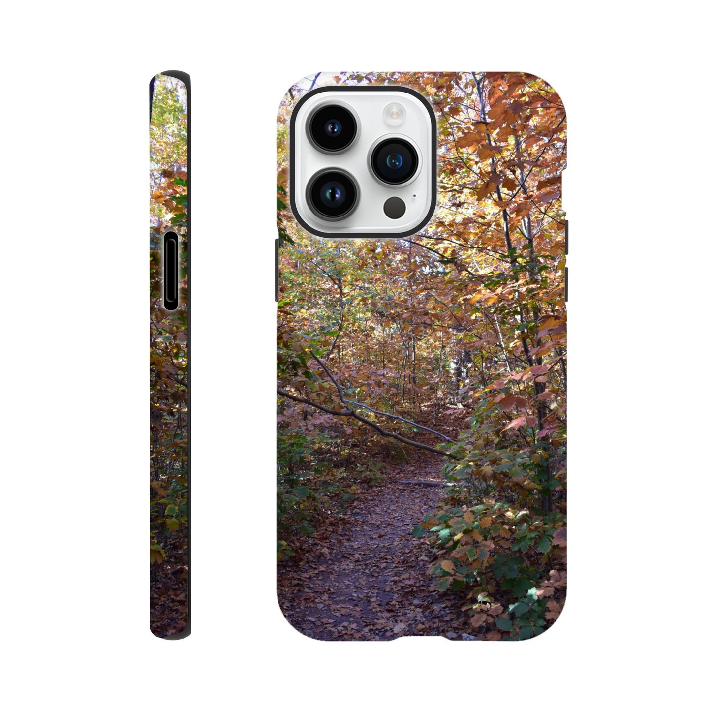 Pathway of Leaves – Tough Phone Case - JDivine