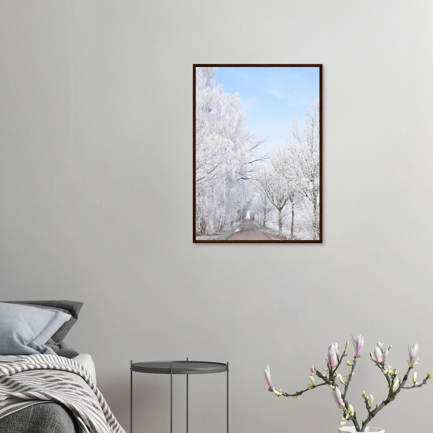 Winter's Silent Path - Framed Poster - JDivine