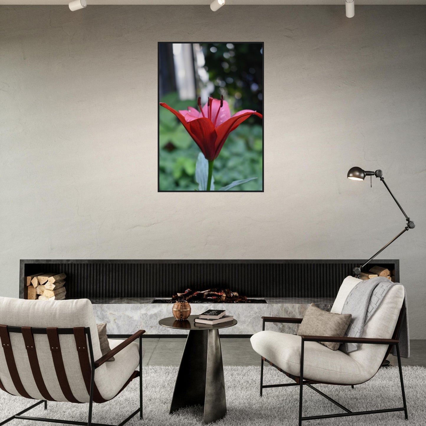 Crimson Embrace - Framed Poster - JDivine