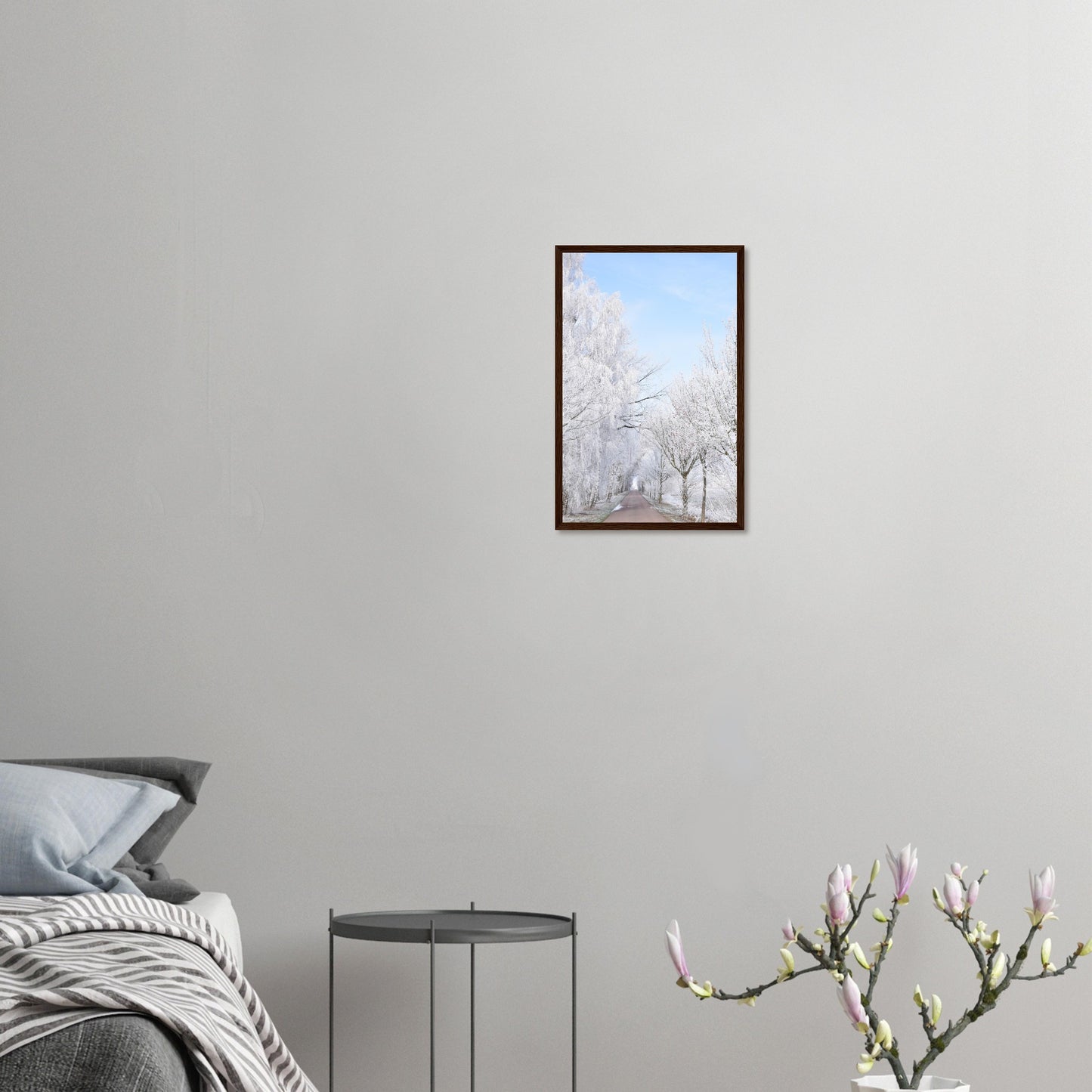 Winter's Silent Path - Framed Poster - JDivine