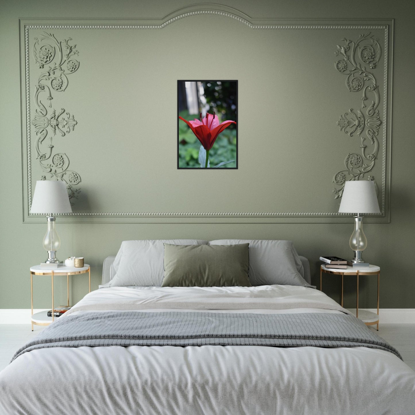 Crimson Embrace - Framed Poster - JDivine