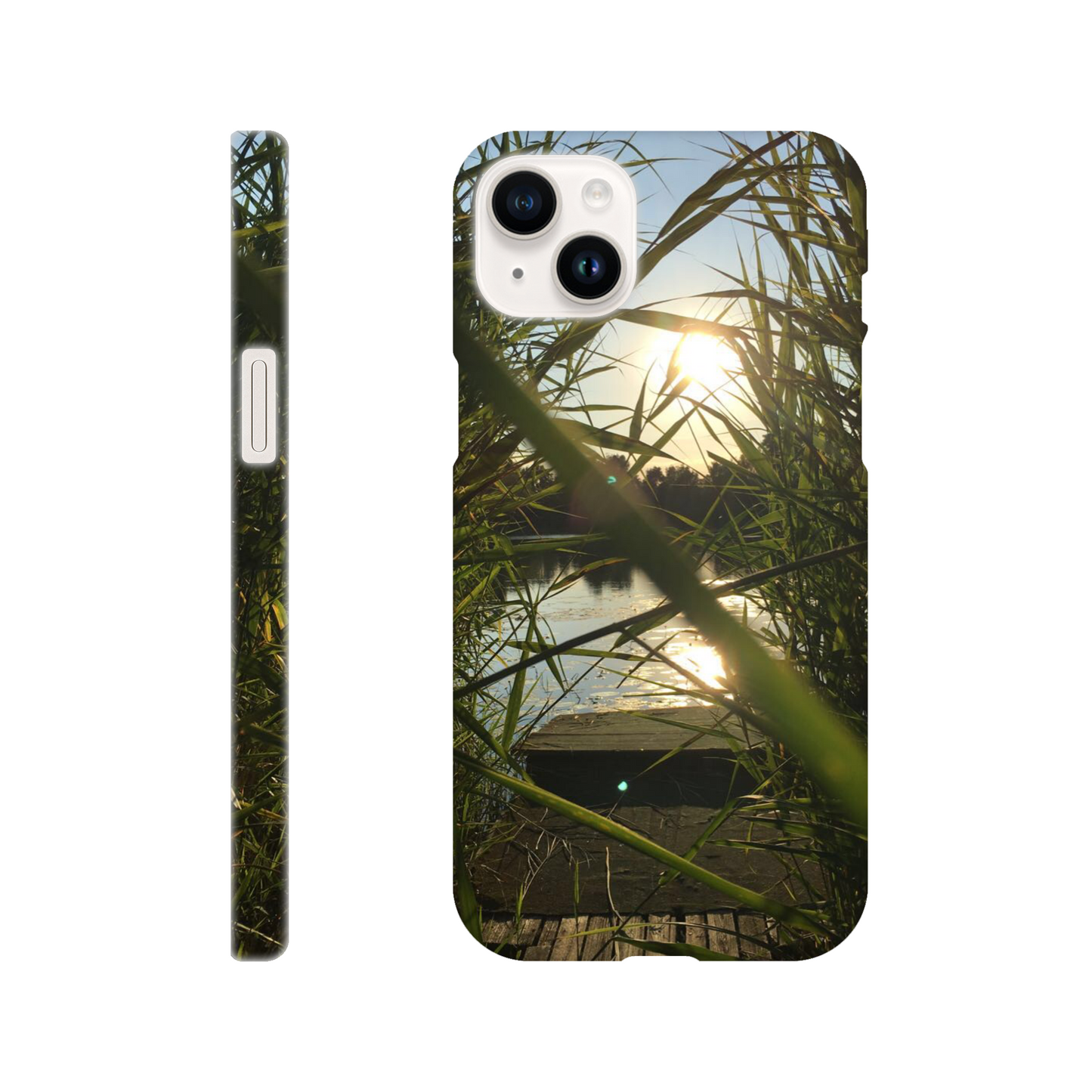 Golden Reed Passage - Slim Phone Case - JDivine