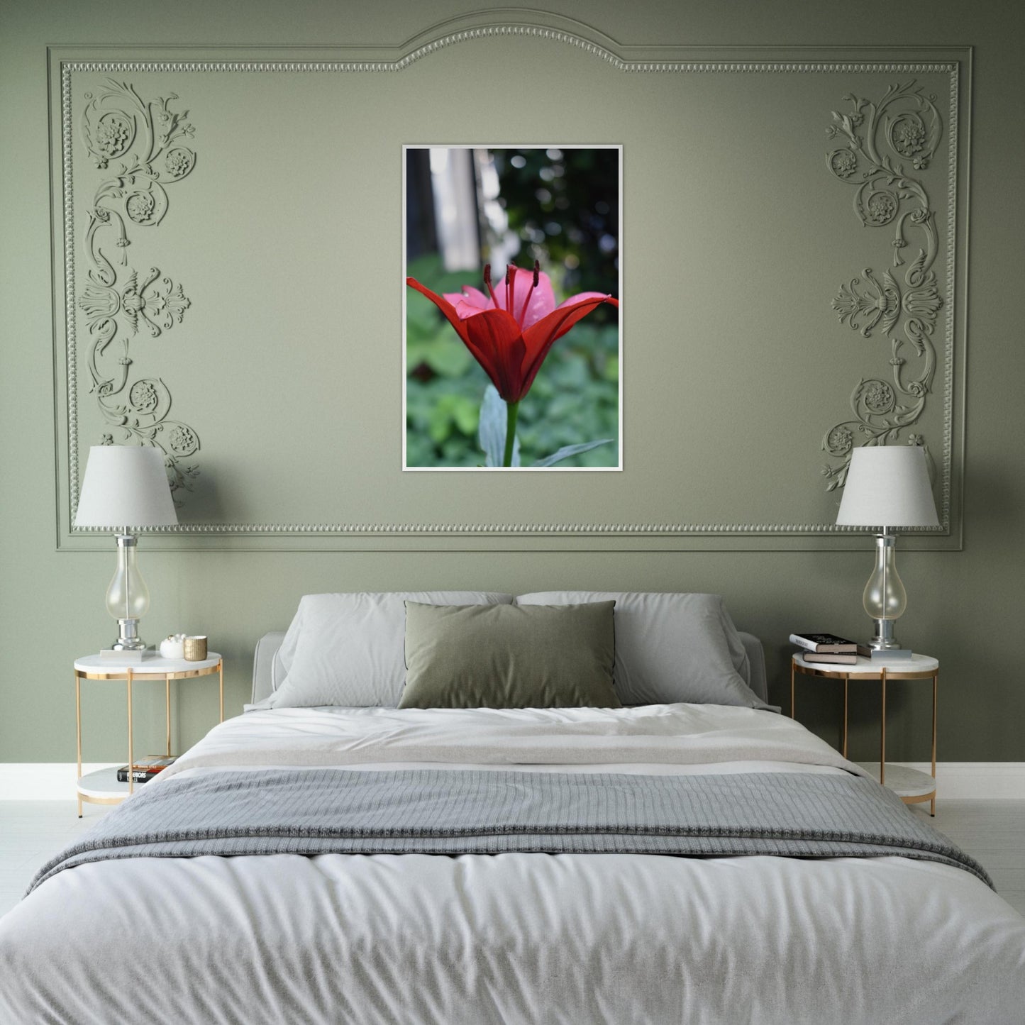 Crimson Embrace - Framed Poster - JDivine