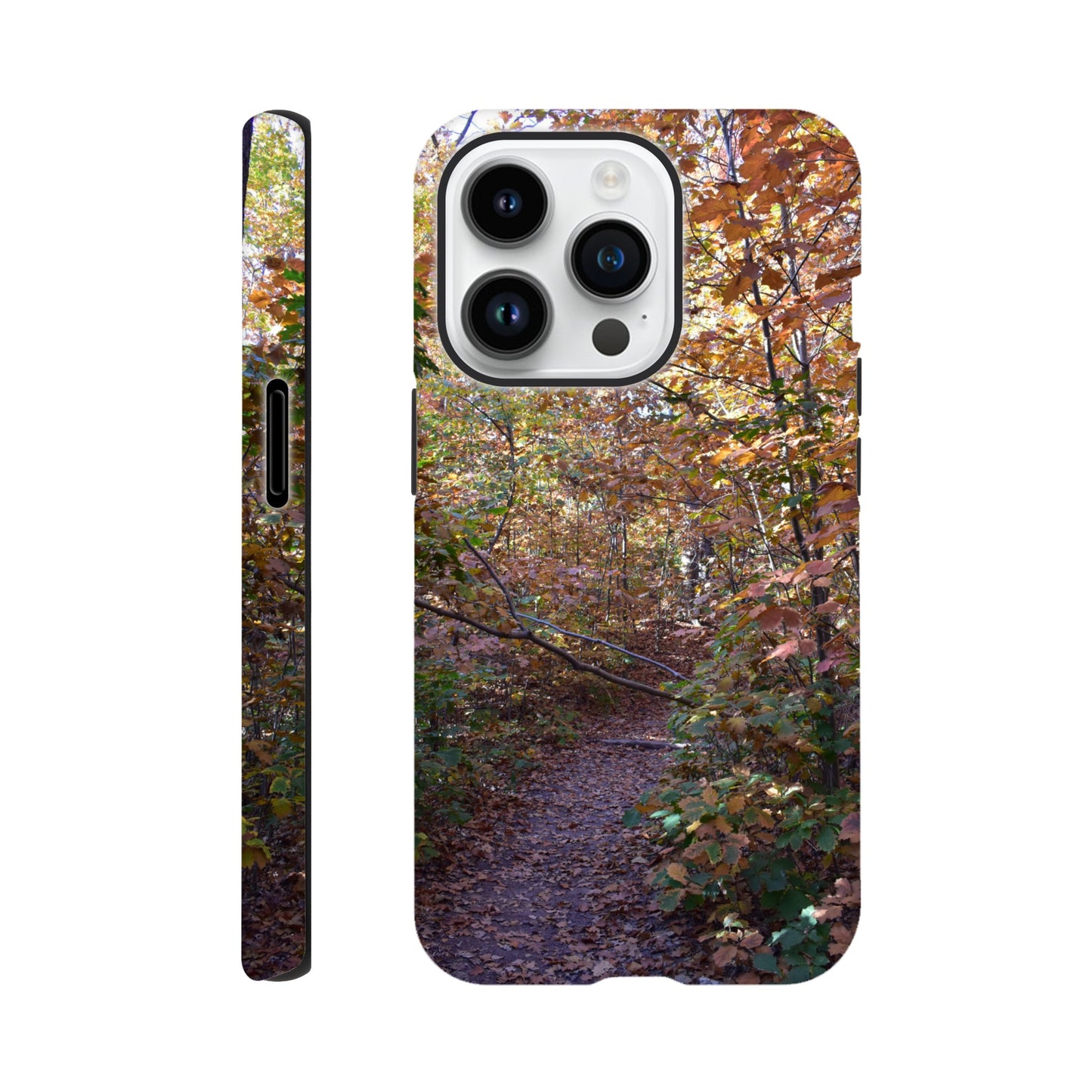 Pathway of Leaves – Tough Phone Case - JDivine