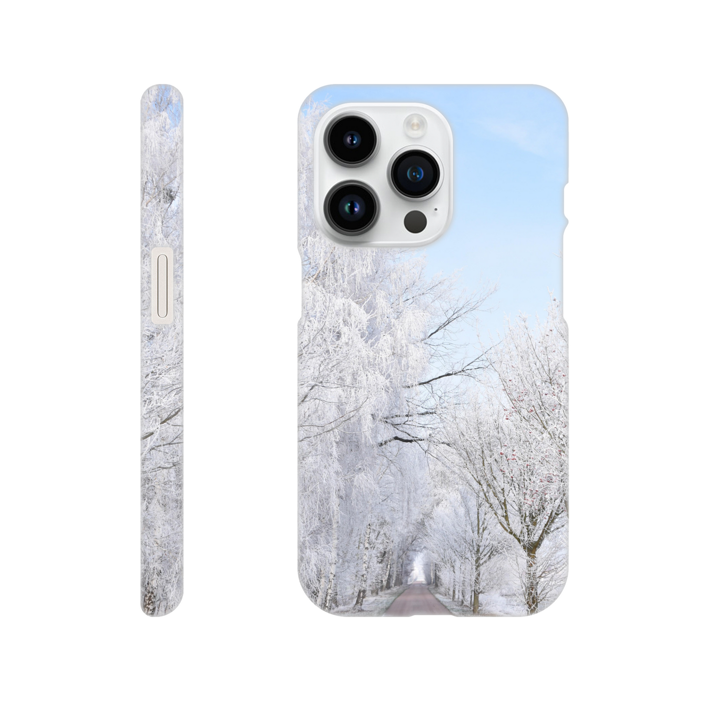 Winter’s Silent Path - Slim Phone Case - JDivine