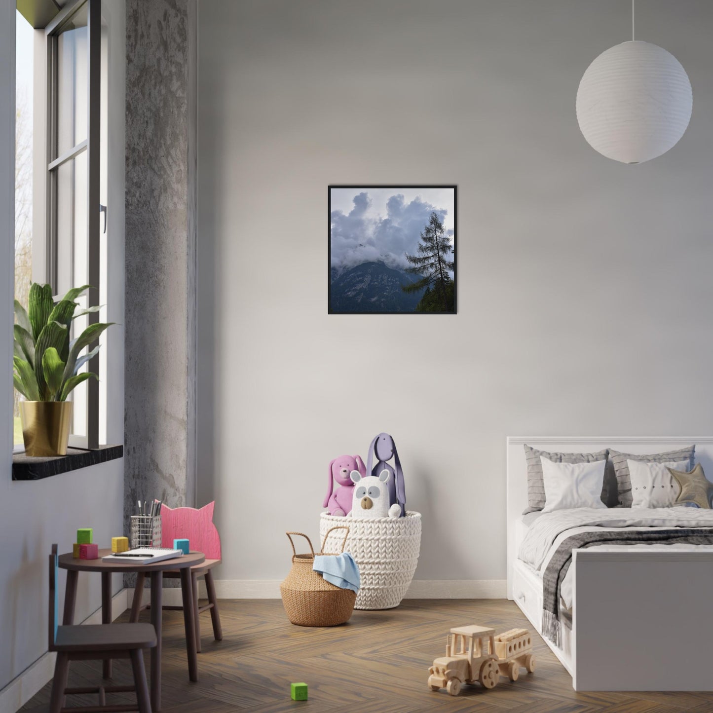 Crowned by Clouds - Framed Poster - JDivine