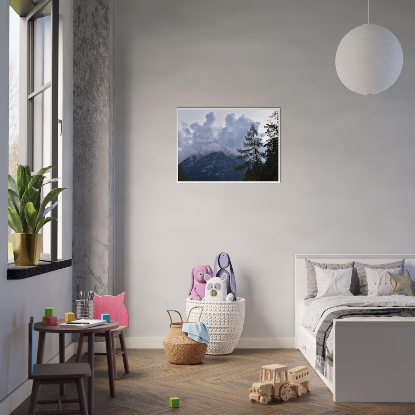 Crowned by Clouds - Framed Poster - JDivine